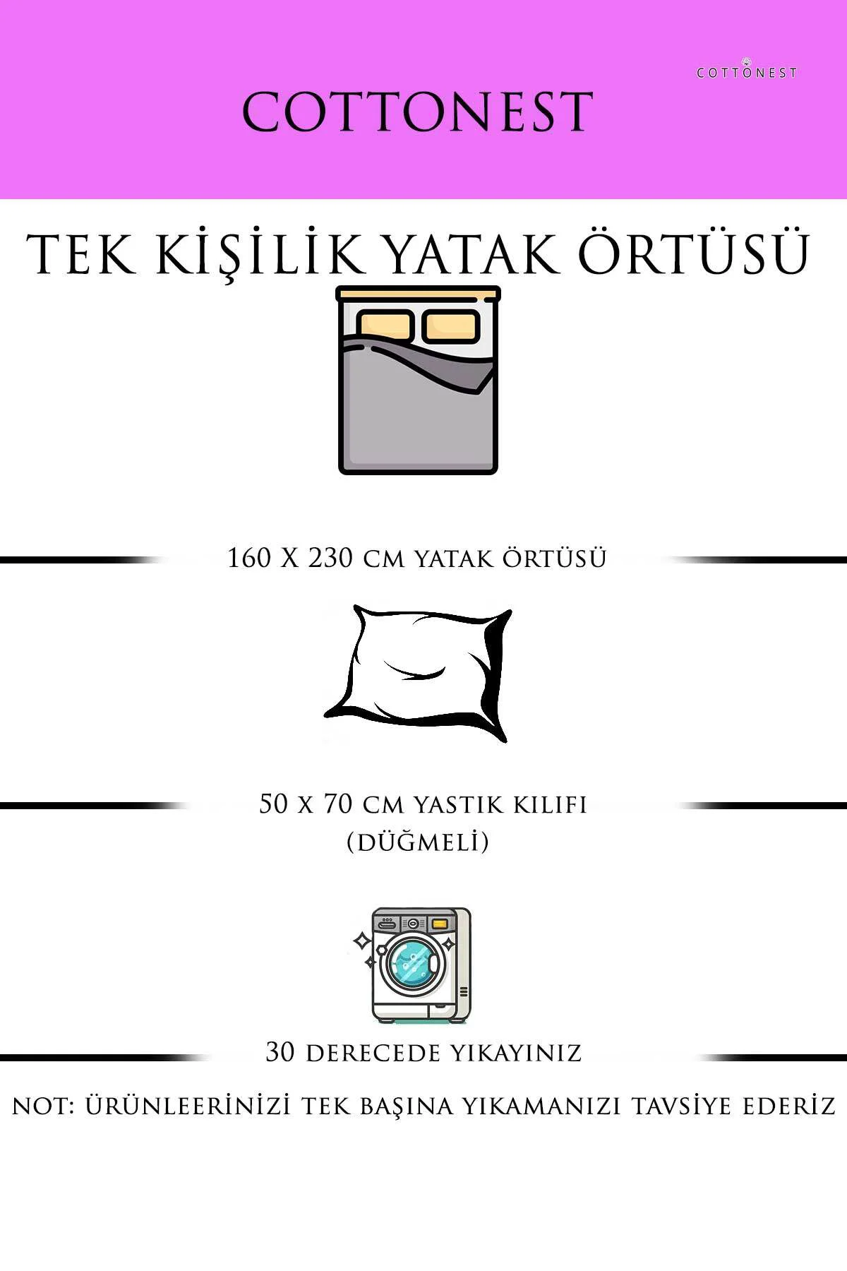 Tek Kişilik Örgü Desen Pike Yatak Örtüsü Seti | 160x230 cm Pike | 50x70 cm Yastık Fiyatı, Yorumları ve Özellikleri