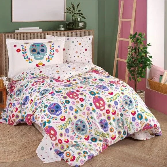 Tek Kişilik Poplin Nevresim Takımı Alice Fuşya