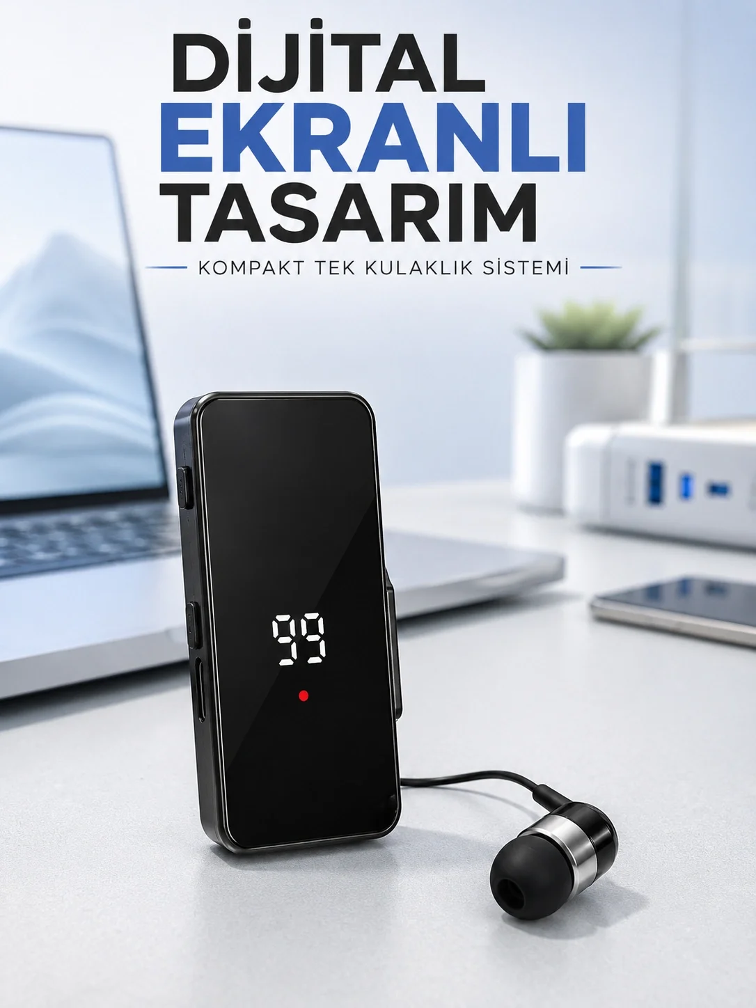 Tek Kulaklıklı Bluetooth Kulaklık Klipsli Mini Taşınabilir Müzik ve Görüşme Cihazı Tek Kulaklıklı Bluetooth Kulaklık Klipsli Mini Taşınabilir Müzik ve Görüşme Cihazı