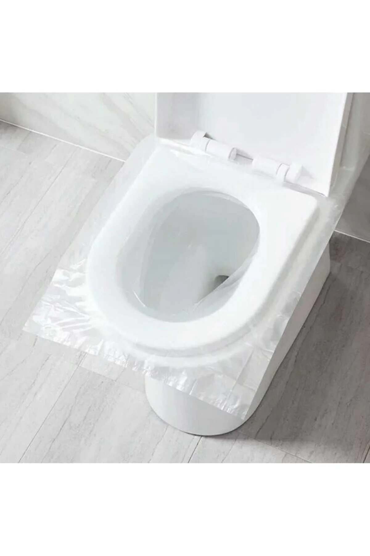 Tek Kullanımlık 50 Adet Klozet Örtüsü Klozet Poşeti Klozet Kapak 