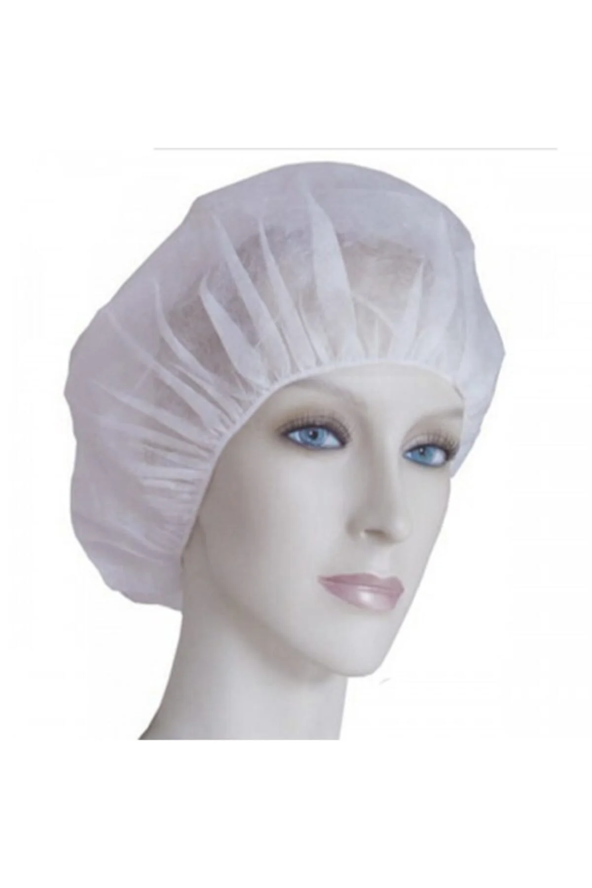 Tek Kullanımlık Beyaz Akordeon Bone 1000 Adet Gls0888san