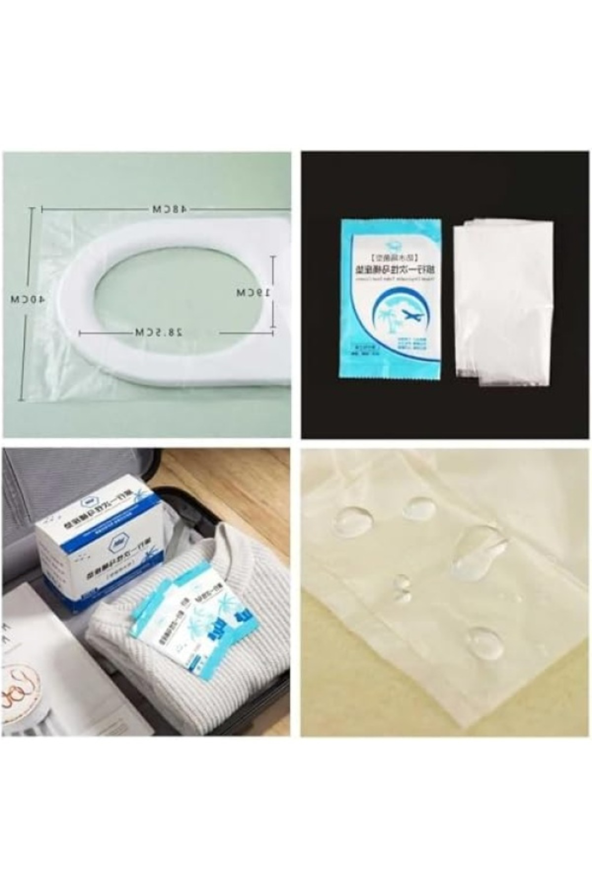 Tek Kullanımlık Klozet Poşeti - 50 Adet, Hijyenik Kullanım