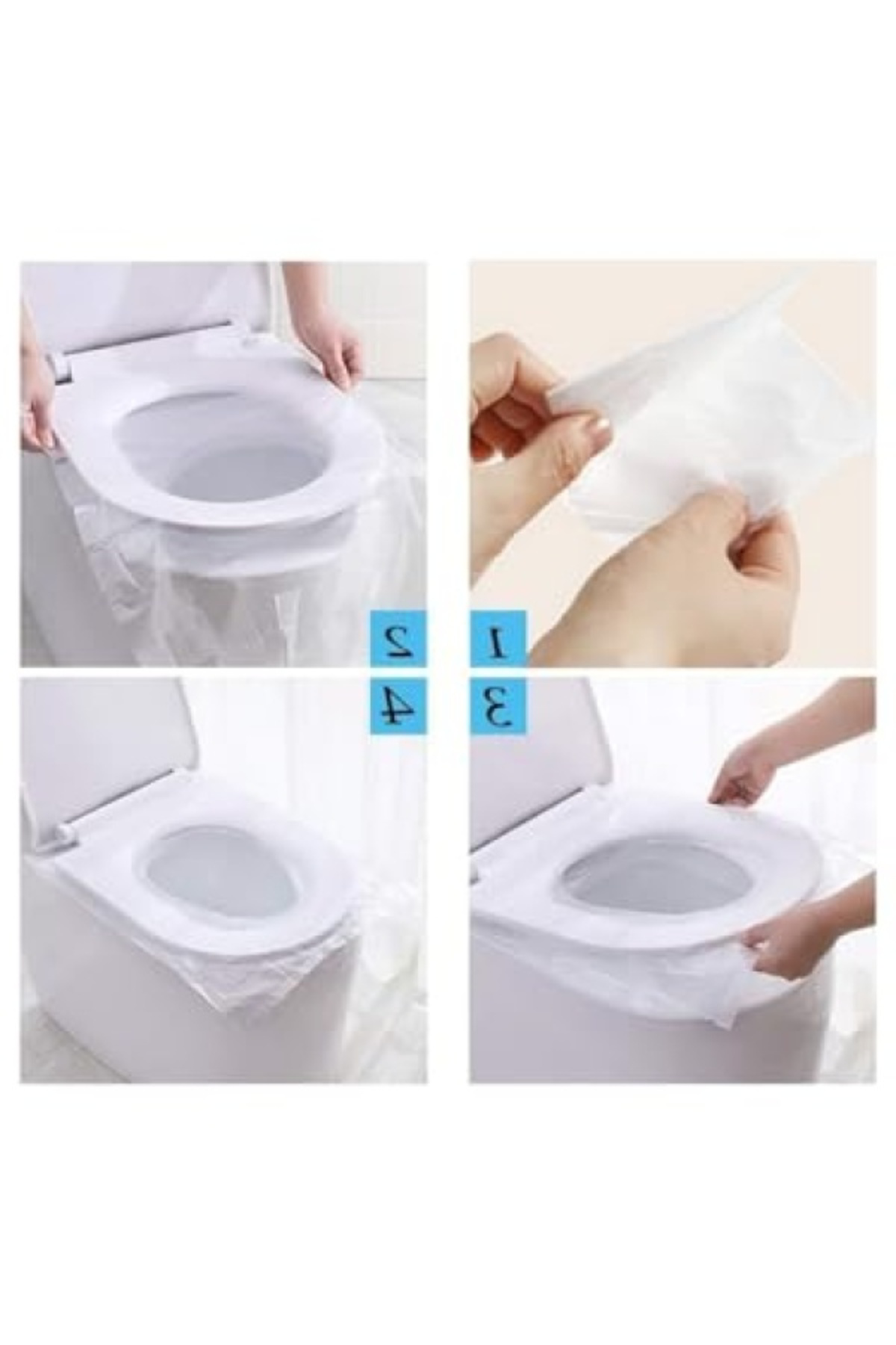 Tek Kullanımlık Klozet Poşeti - 50 Adet, Hijyenik Kullanım