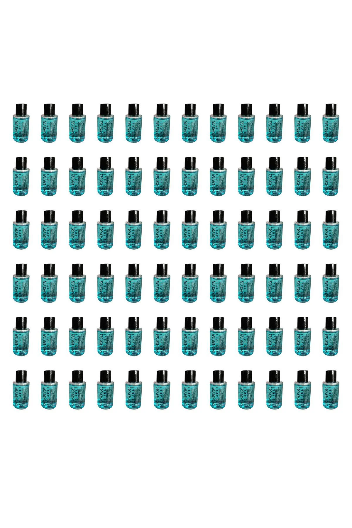 Tek Kullanımlık Mini Otel Seyehat Kamp Duş Jeli - Mavi - Şişe - 3