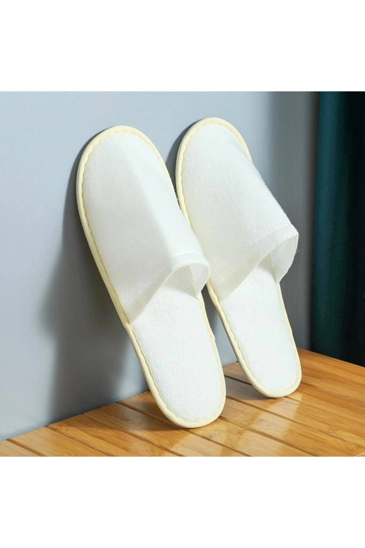 Tek Kullanımlık Otel Terliği Pamuklu 10 Çift Renkli