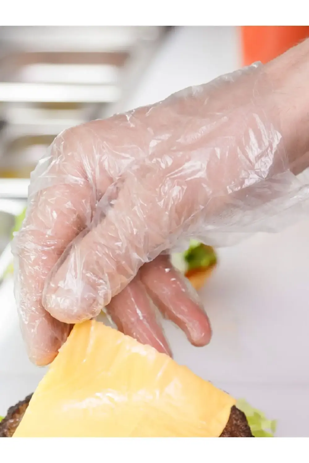 Tek Kullanımlık Pe Şeffaf Eldiven 100'lü