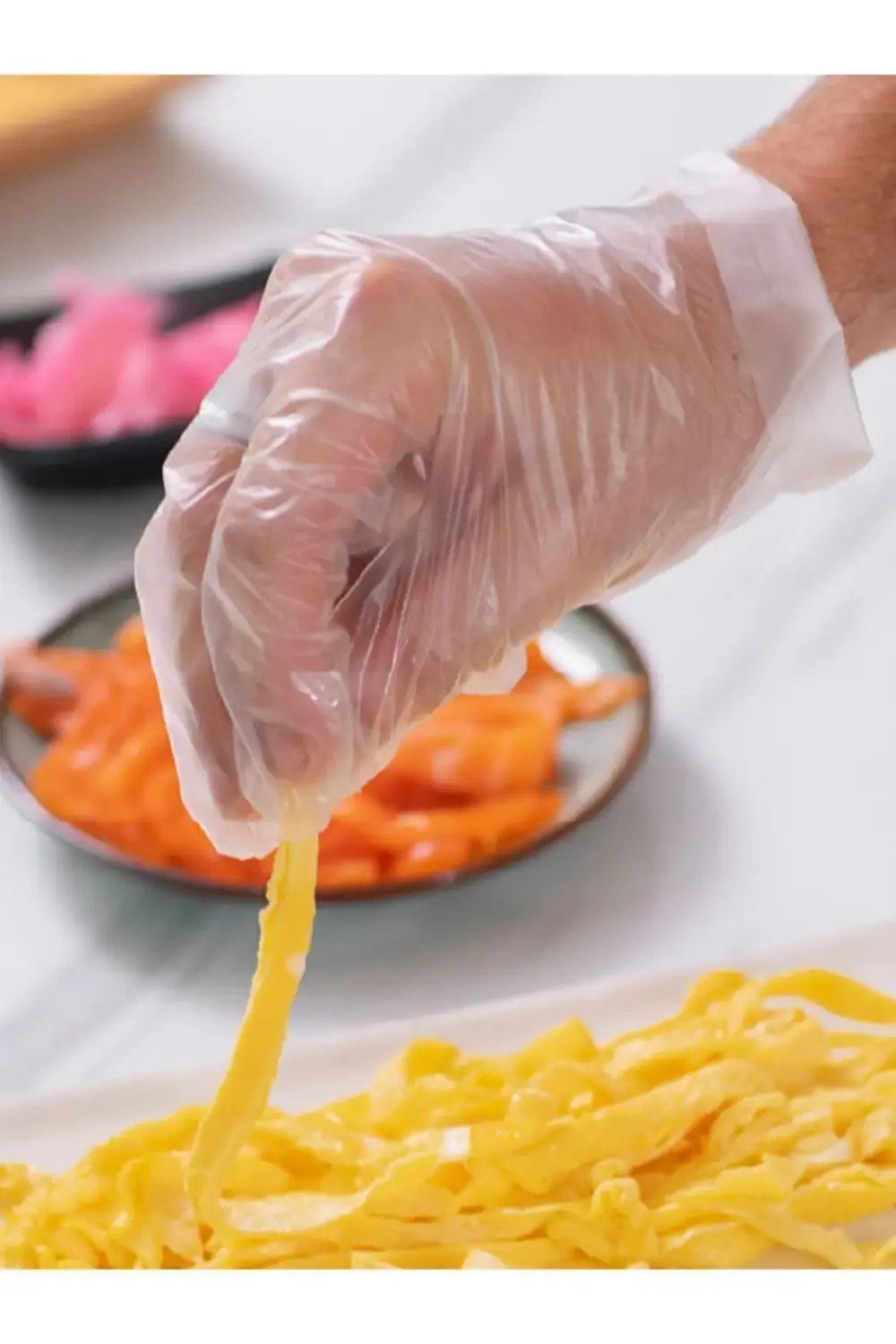 Tek Kullanımlık Pe Şeffaf Eldiven 100'lü