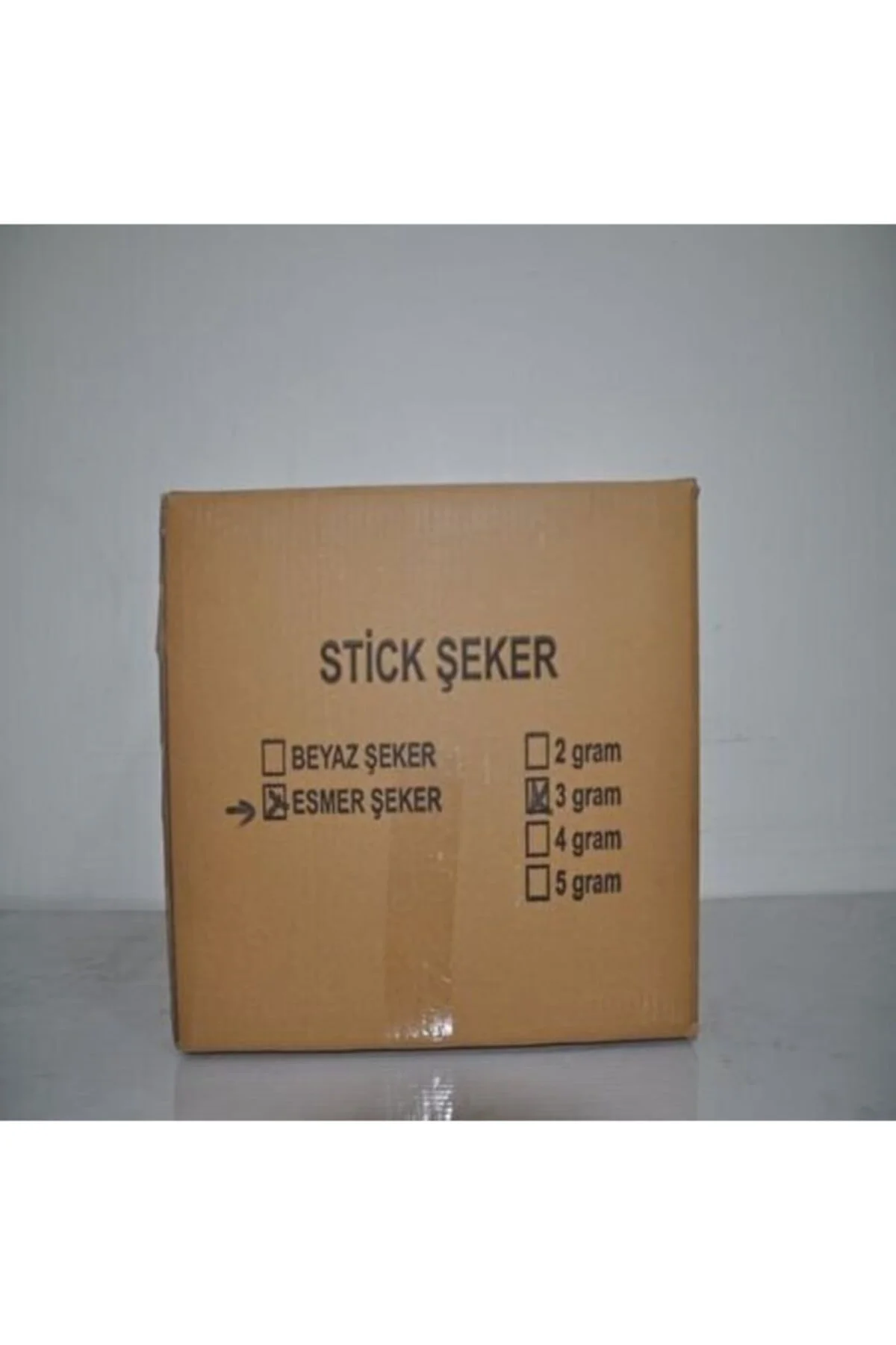 Tek Kullanımlık Stick Esmer Şeker 2000 Adet 3 Gr