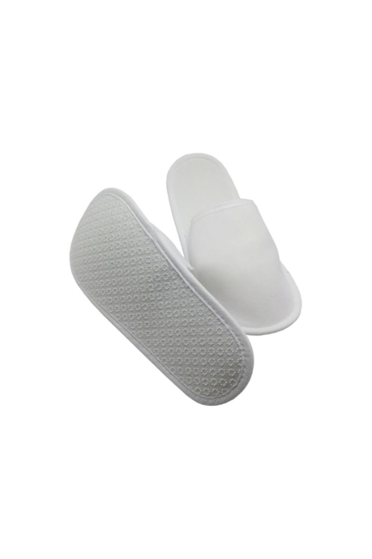 Spasarf Tek Kullanimlik Terlik Standart Havlu Önü Kapali Kaymaz Taban- 25