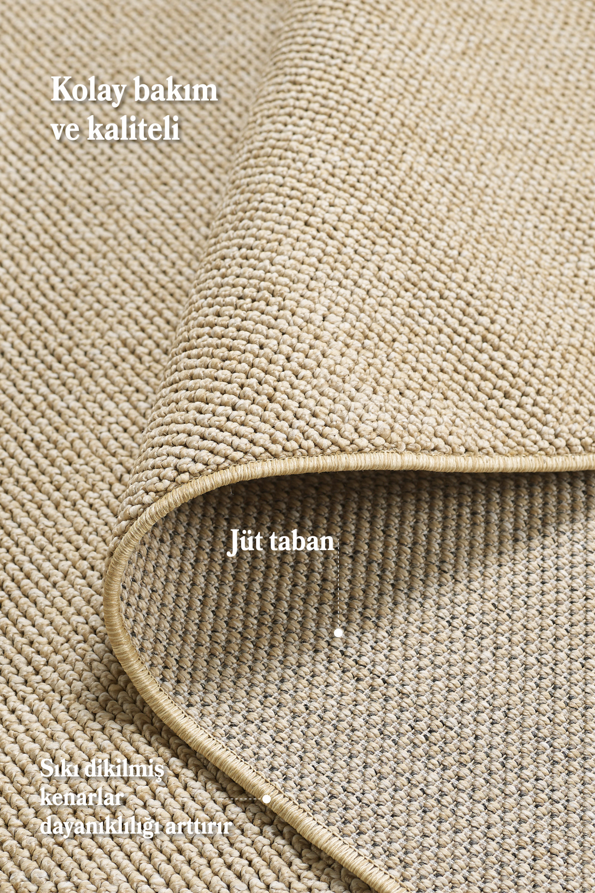 Modern Desenli Cool Halı Sisal Halı Bukleli Halı Bej Halı Düz Ren Fiyatı, Yorumları ve Özellikleri