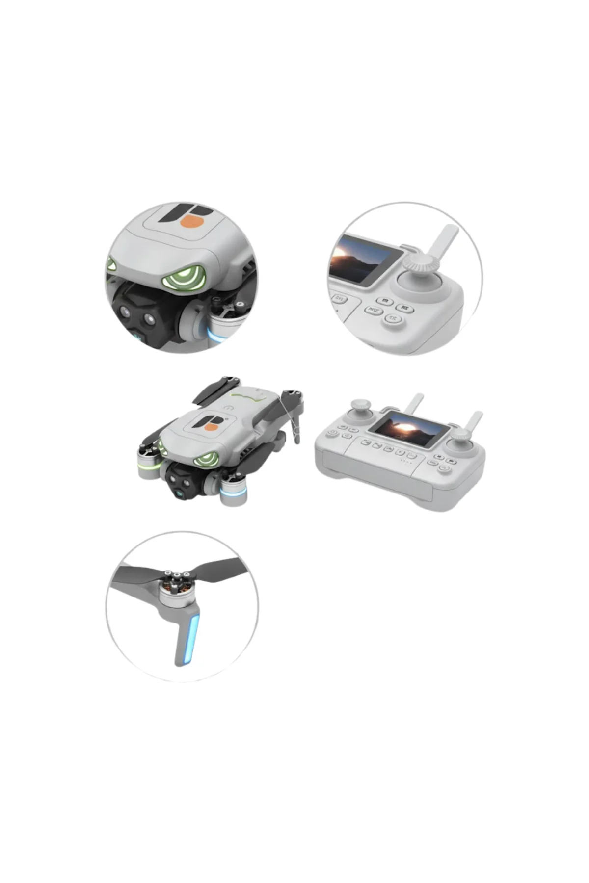 Tek Tuşla Kalkış İniş Özellikli Katlanabilir Drone - Lisinya