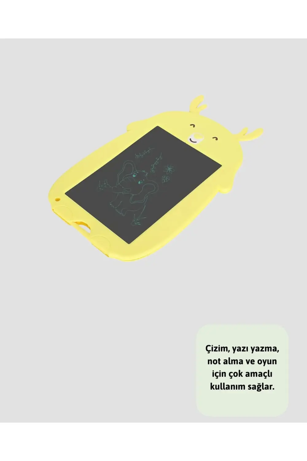 Tek Tuşla Silinebilir LCD Yazı Tableti | Çocuklar İçin Eğitim Tab