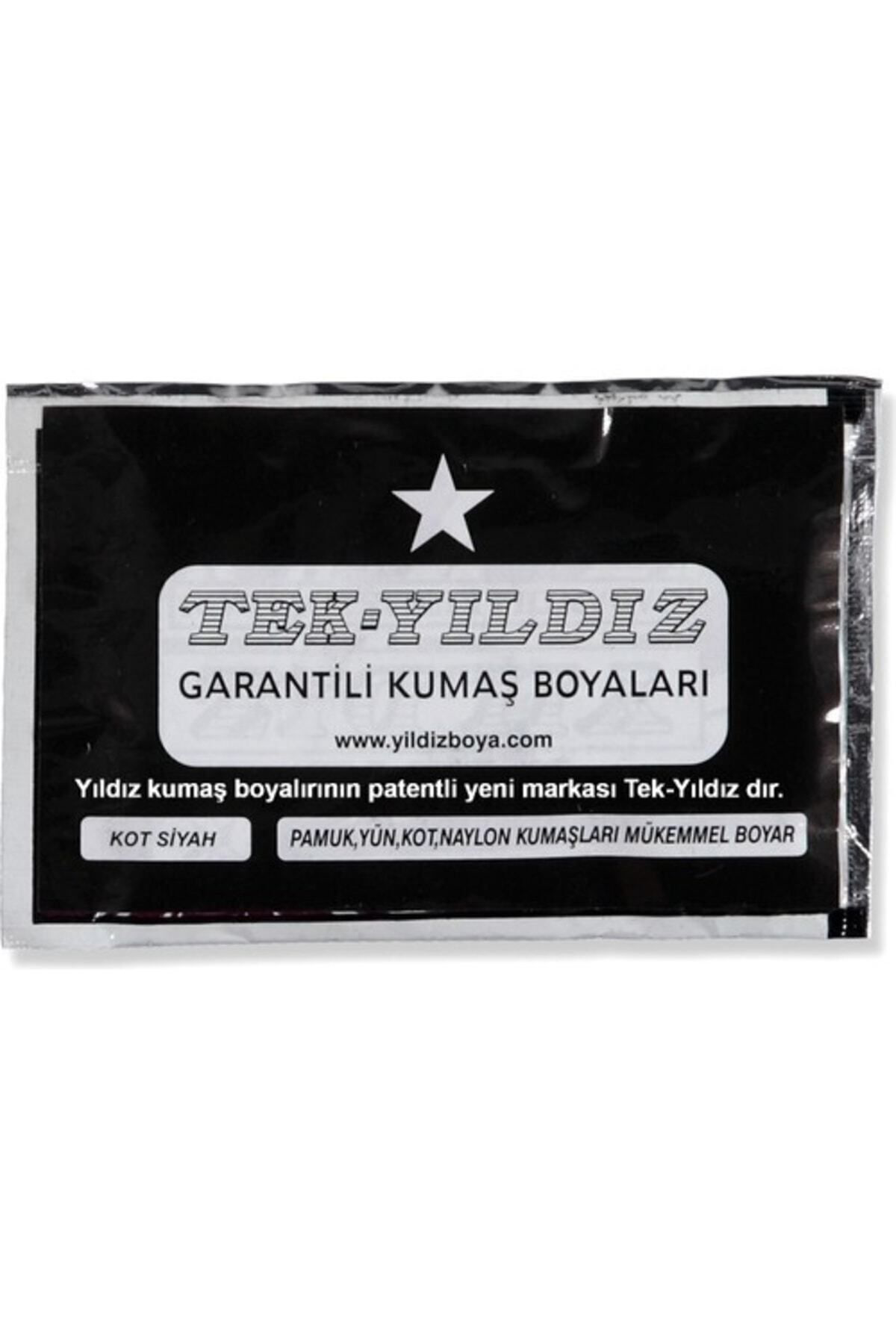 Tek Yıldız Kumaş Boyası Siyah Tam kalite 2 adet