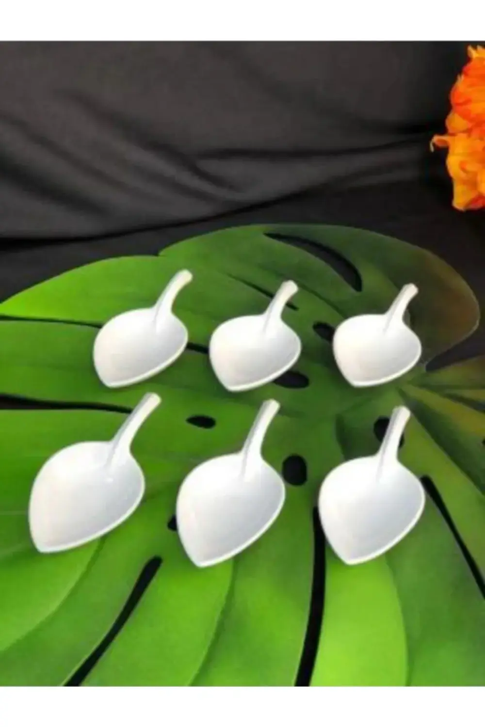 Tekbir Porselen 6 Adet Yaprak Sosluk - Lokumluk - Reçellik - Kahv