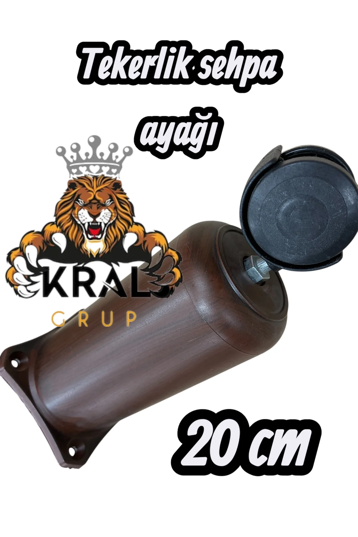 Tekerlekli Bohem Ayak, Sihirli Sehpa Ayağı, Lux Kalite 20 cm, 4 a