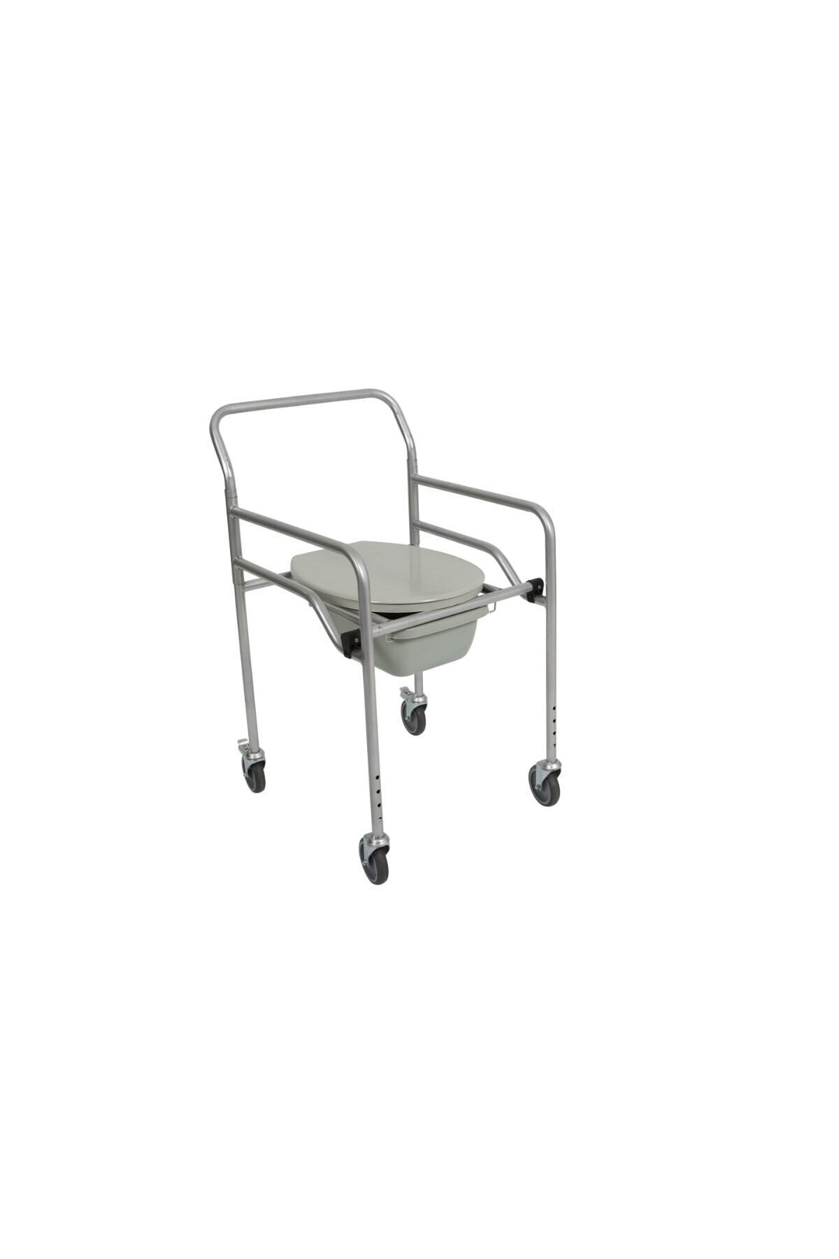 Tekerlekli Iskemle B-7710 Katlanır Tuvalet Tekerlekli Komot