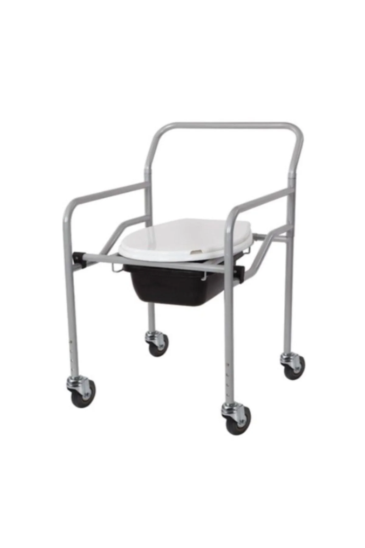 Tekerlekli Katlanabilir Yükseklik Ayarlı Hasta Tuvalet Ve Banyo S