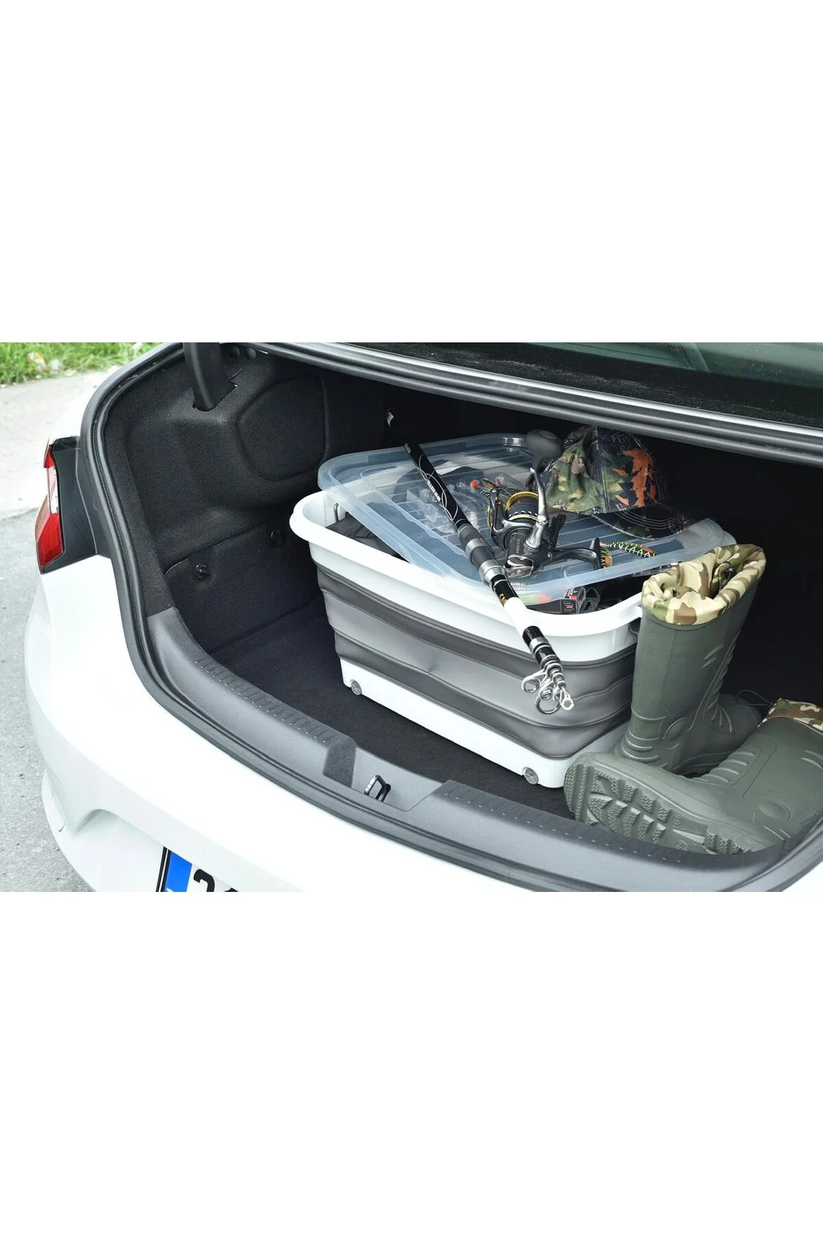 Tekerlekli Katlanır Silikon Saklama Çamaşır Sepeti Oyuncak Kutusu