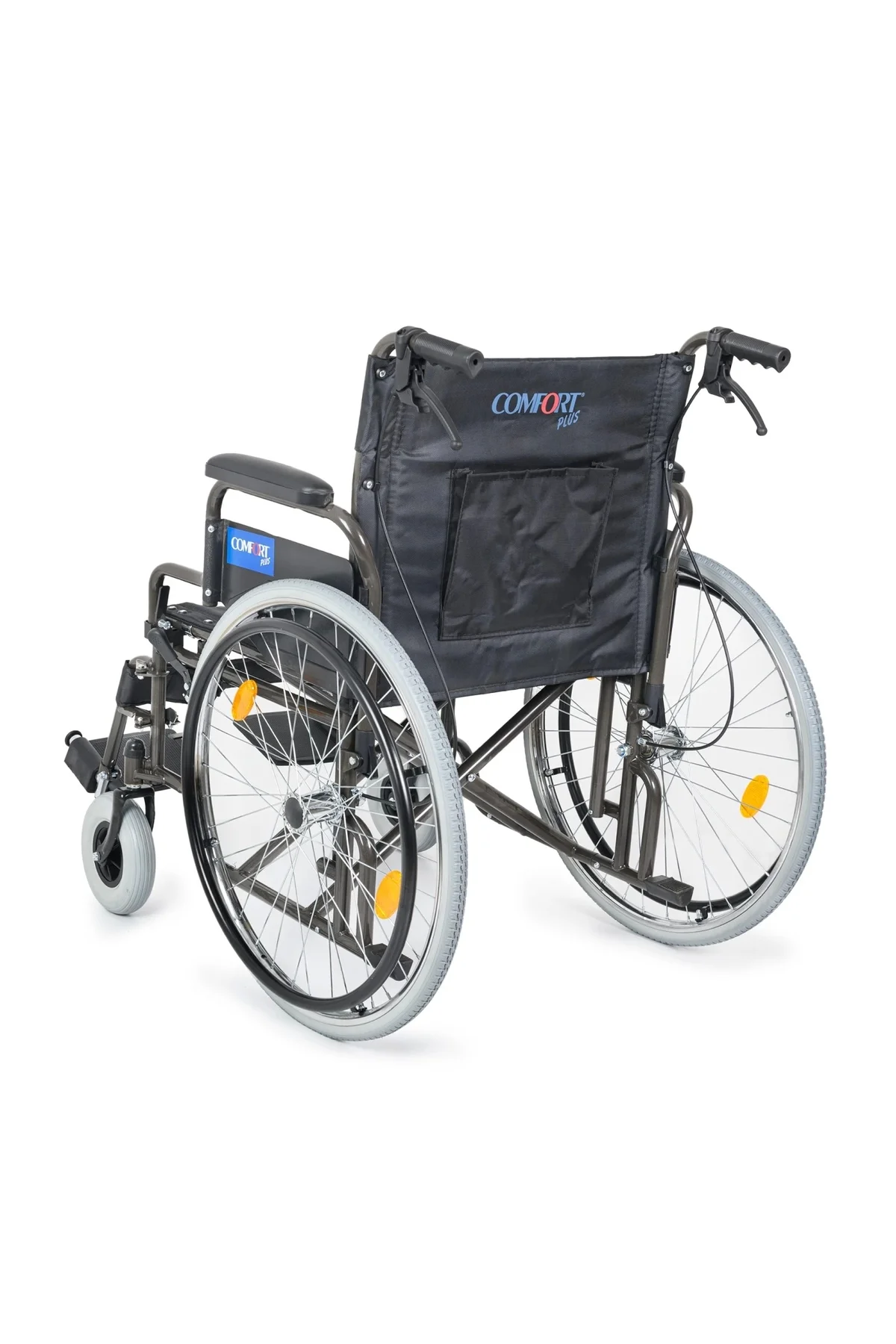 Tekerlekli Sandalye Titanyum | 55 cm Geniş Oturum, Çift Makaslı Çelik Gövde, DM-312 - Görsel 6