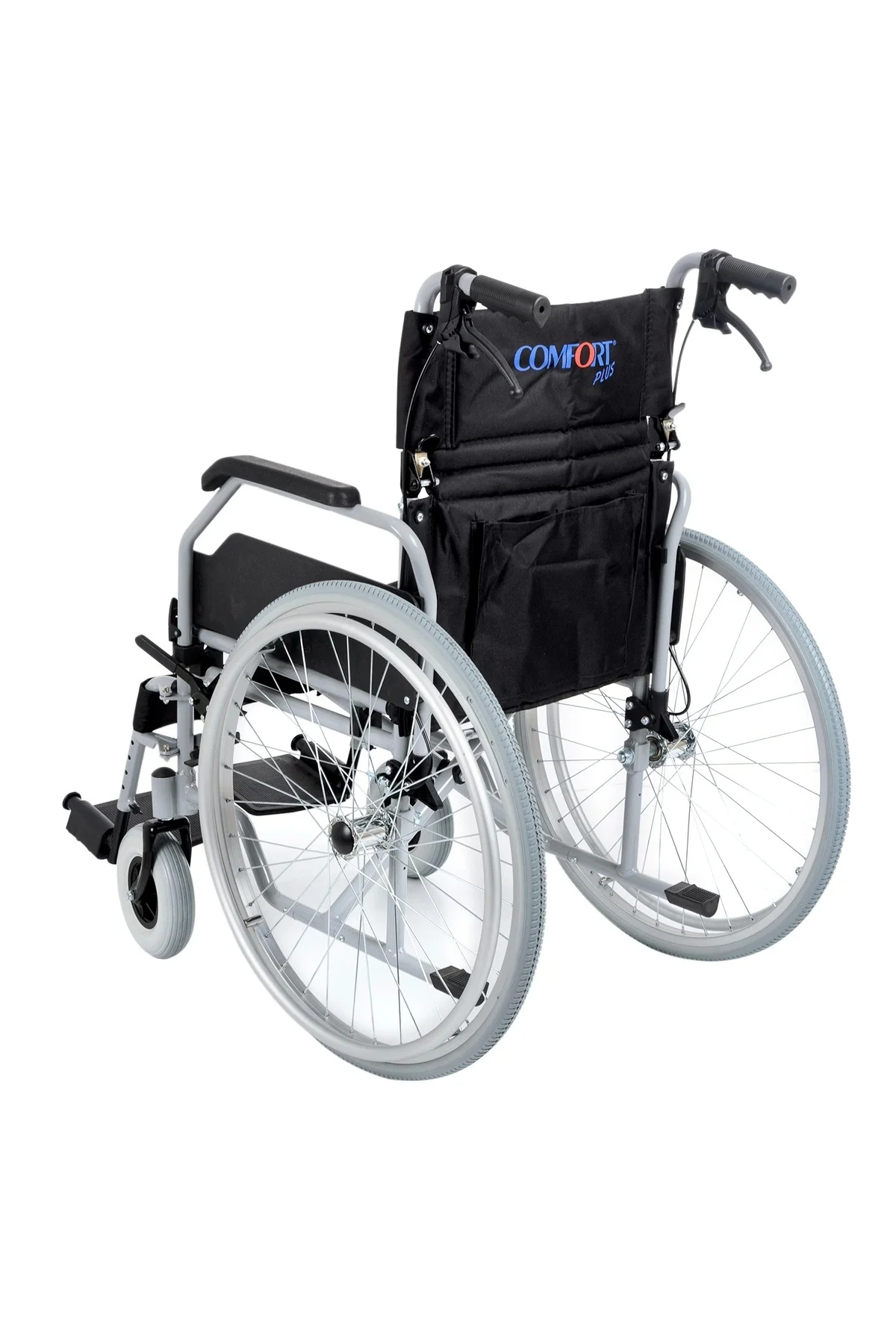Tekerlekli Sandalye Beyaz | 45 cm Oturum, Alüminyum Gövde, Refakatçi Frenli DM-321 Tekerlekli Sandalye Beyaz | 45 cm Oturum, Alüminyum Gövde, Refakatçi Frenli DM-321