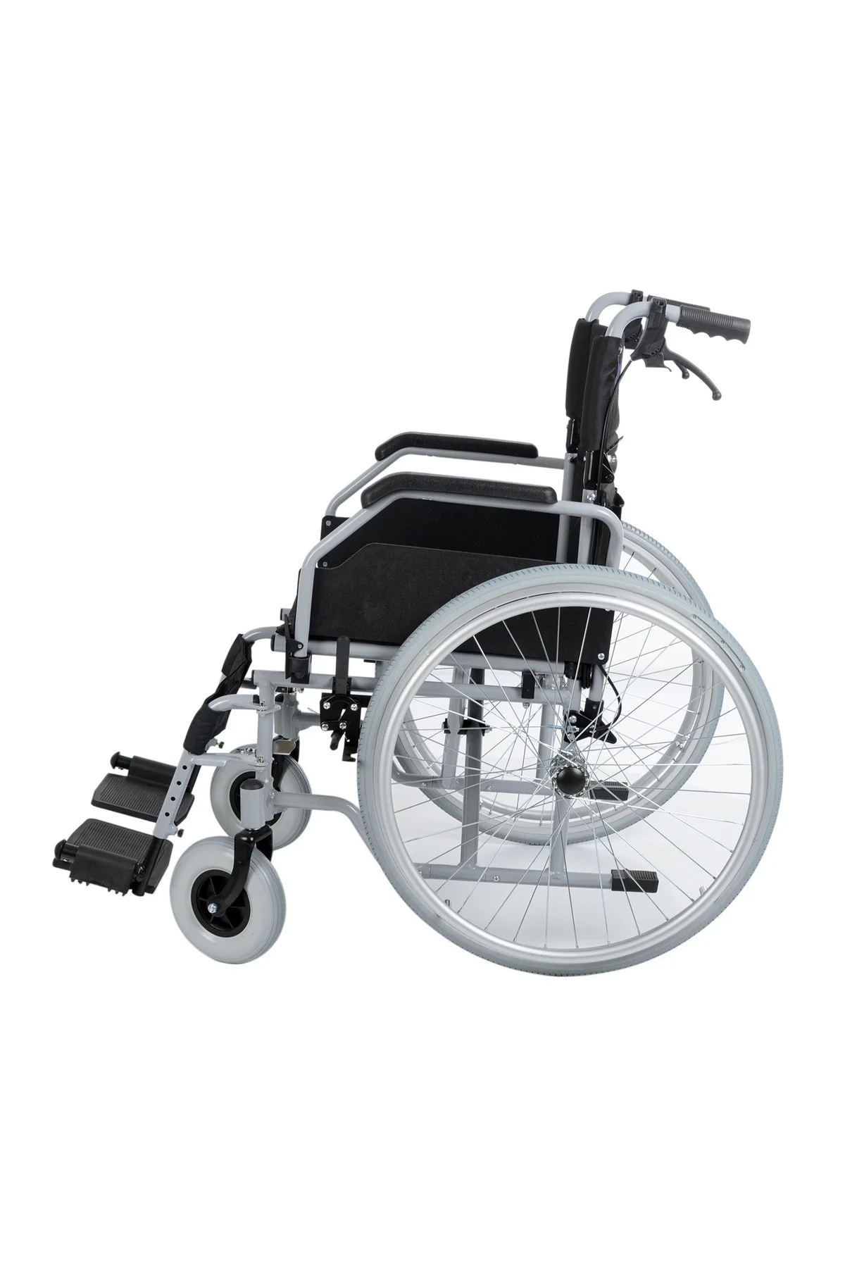 Tekerlekli Sandalye Beyaz | 45 cm Oturum, Alüminyum Gövde, Refakatçi Frenli DM-321 Tekerlekli Sandalye Beyaz | 45 cm Oturum, Alüminyum Gövde, Refakatçi Frenli DM-321