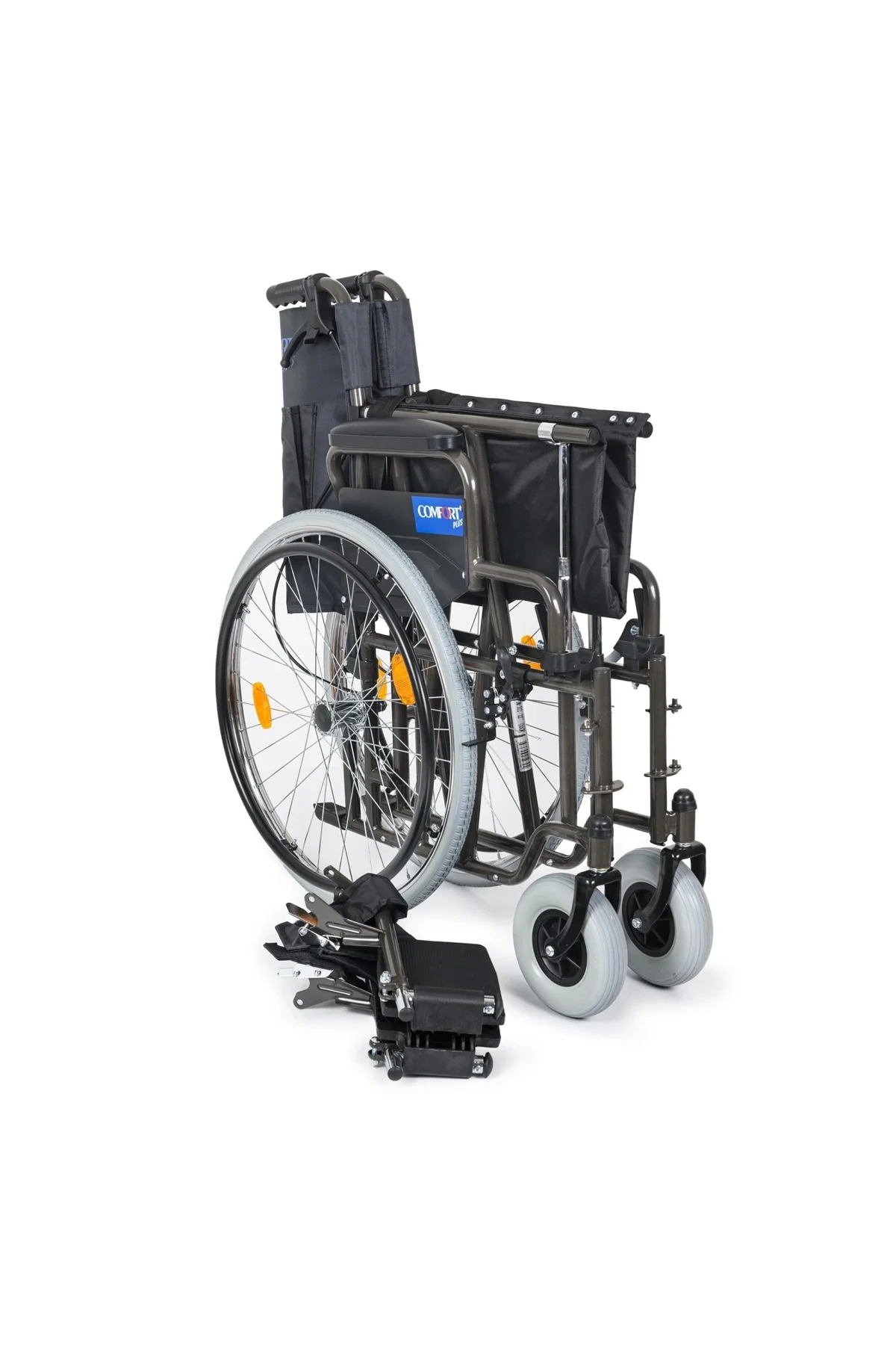 Tekerlekli Sandalye Titanyum | 55 cm Geniş Oturum, Çift Makaslı Çelik Gövde, DM-312 - Görsel 7