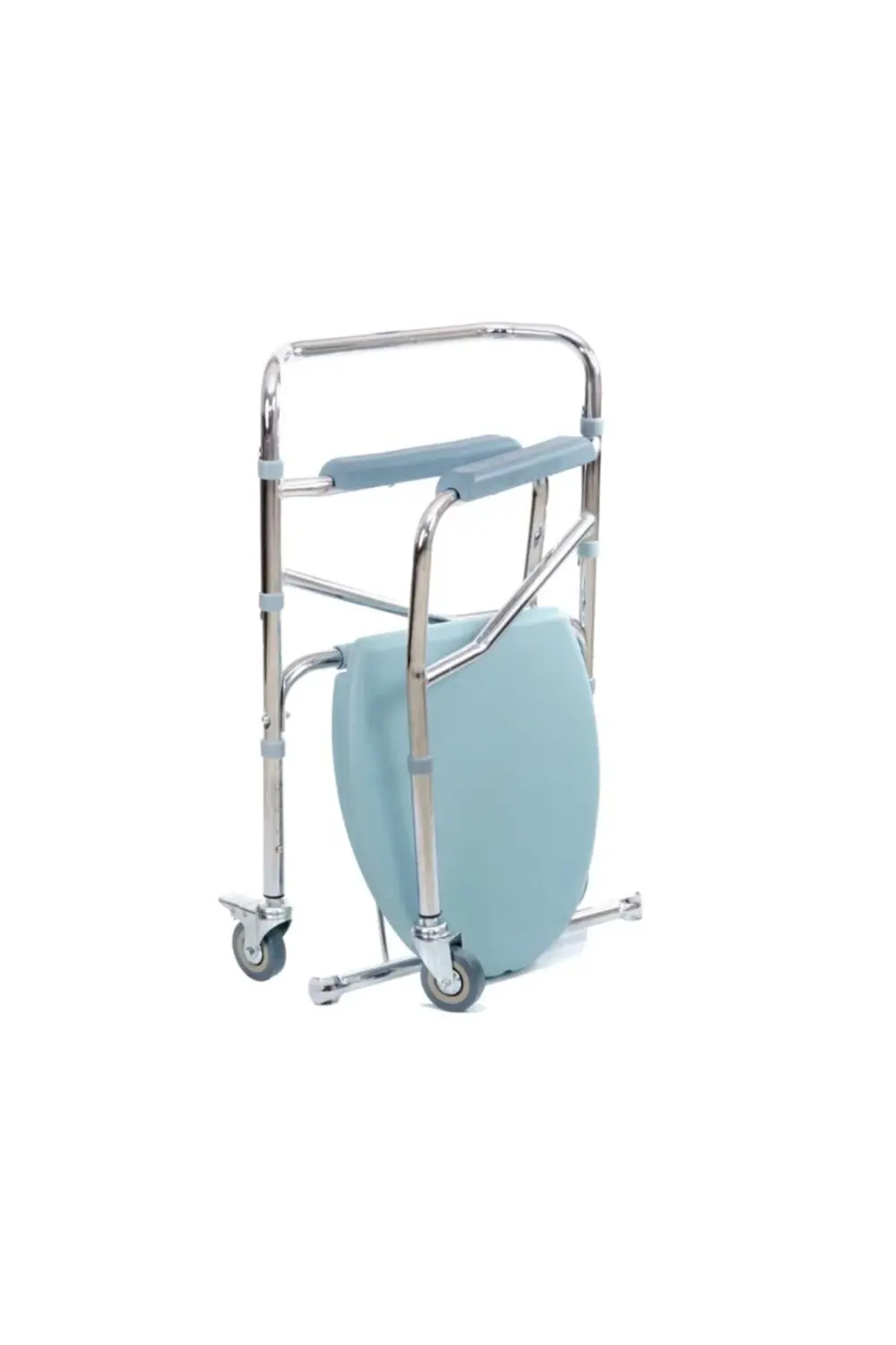 Tekerlekli Sandalye Hasta Tuvalet Sandalyesi Uzun Kovalı Komot Sa