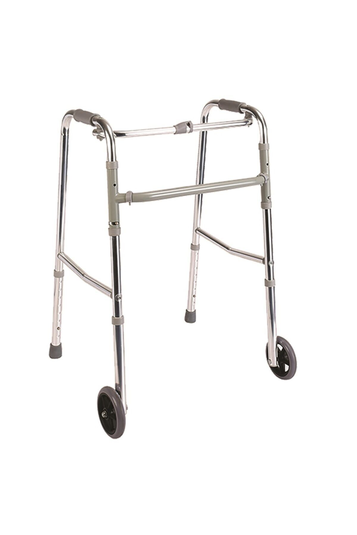 Poylin Tekerlekli Walker Yürüteç Hasta Yaşlı Yürüme Desteği Baston Tutam