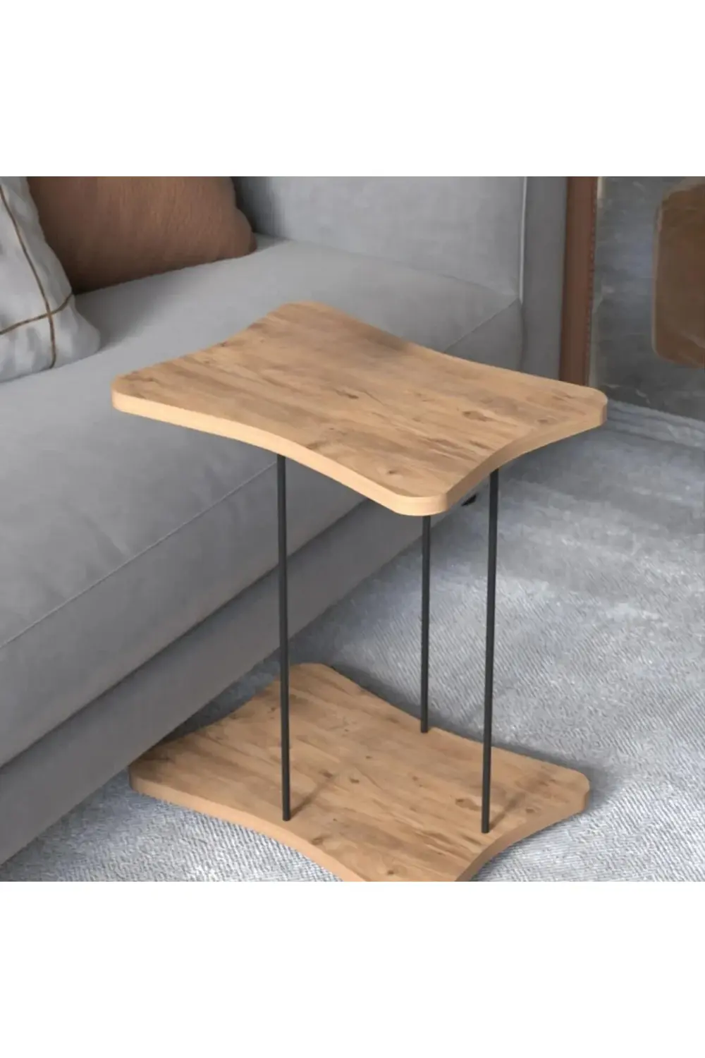 Tekerlekli Yan Sehpa