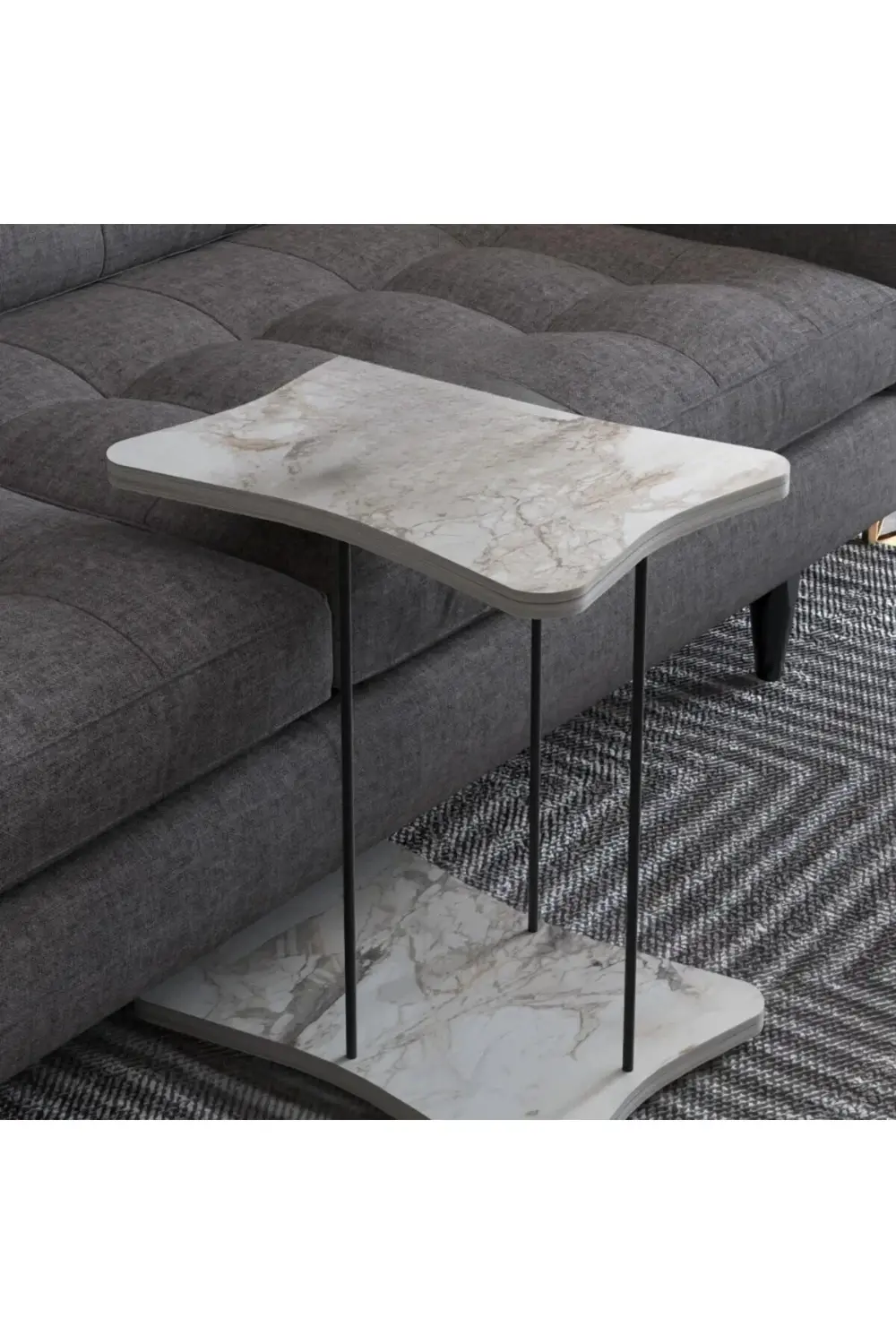 Tekerlekli Yan Sehpa