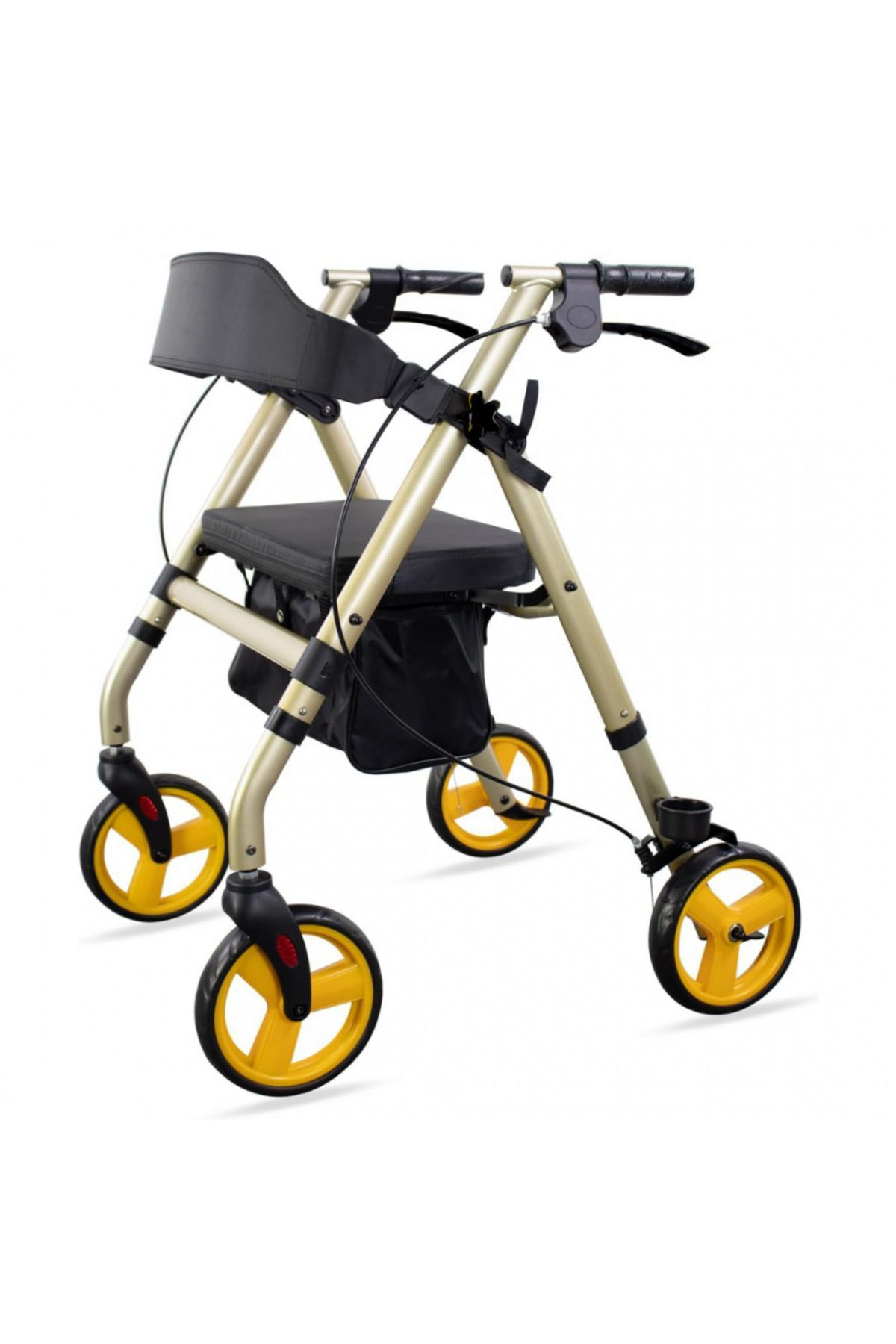 Tekerlekli Yürüme Desteği Yürüteç Rollatör Yaşlı Yürümeye Destek