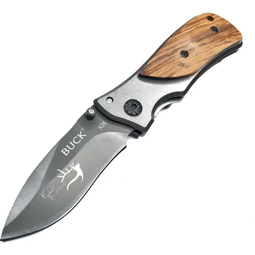 Tekinhediyelik Buck - X35 Mini Ahşap Kabze Çakı 15 cm Fiyatı, Yorumları ve Özellikleri