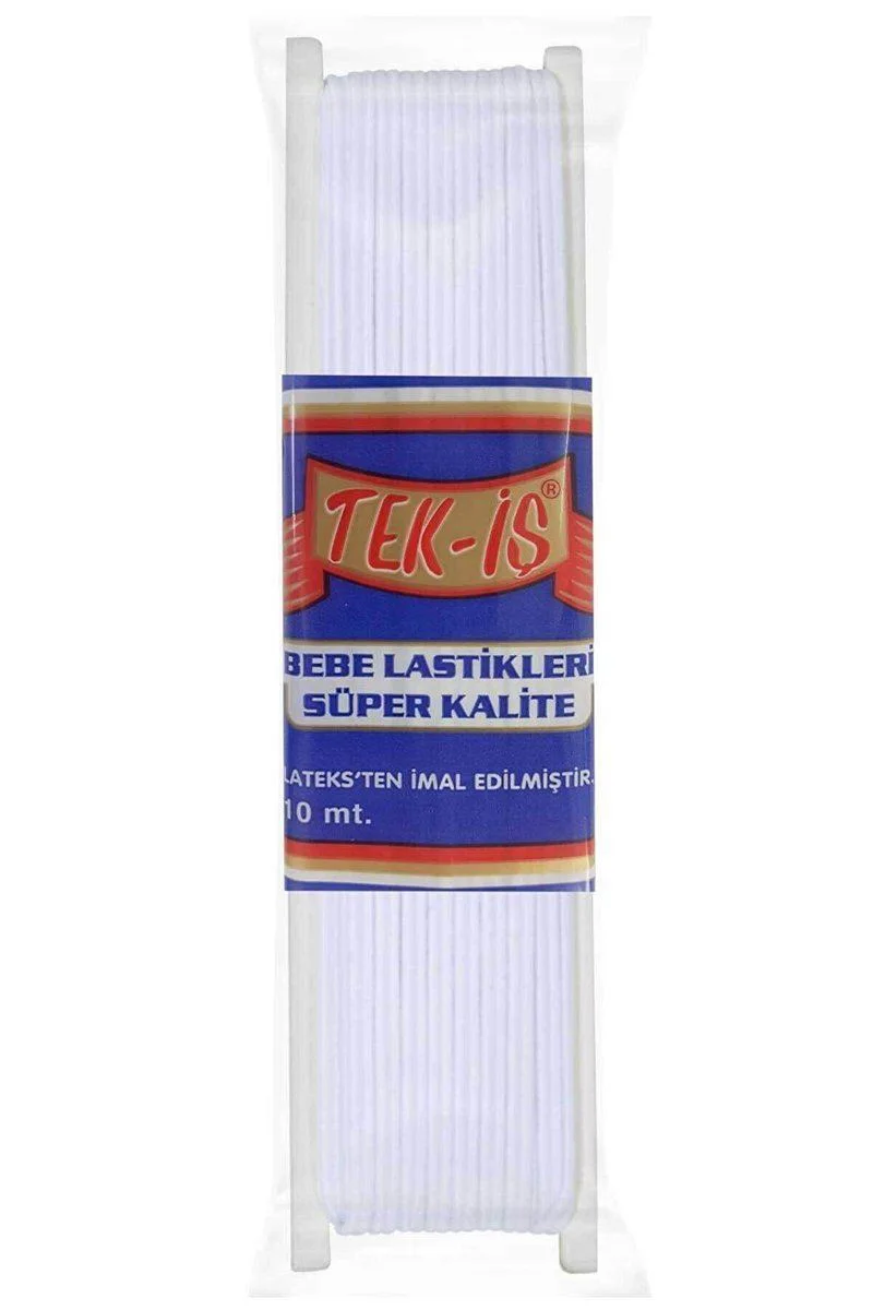Tekis Bebe Lastik 10 Metre - Esnek Dikiş Lastiği, Üçlü Örgü Fiyatı, Yorumları ve Özellikleri