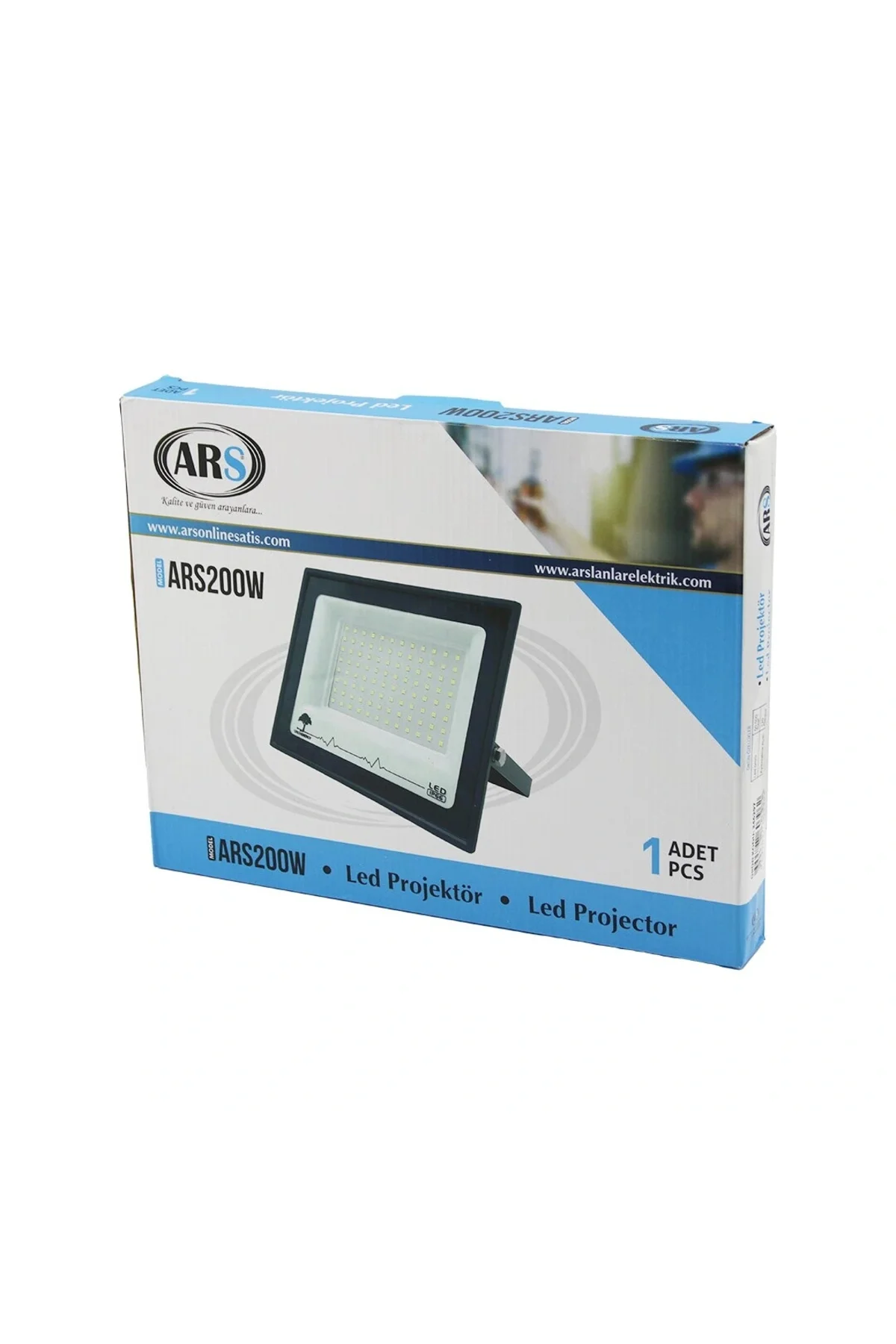 TEKLİ 200W LED PROJEKTÖR 29X22CM AYDINLATMA AÇISI: 120 DERECE 50.