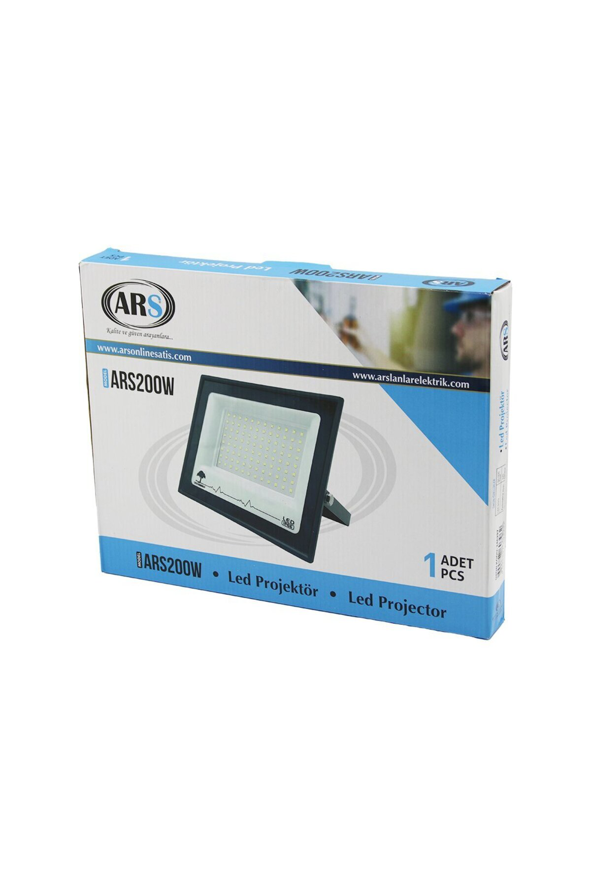 Go İthalat Tekli 200W Led Projektör 29X22cm Aydinlatma Açisi: 120 Derece 50.