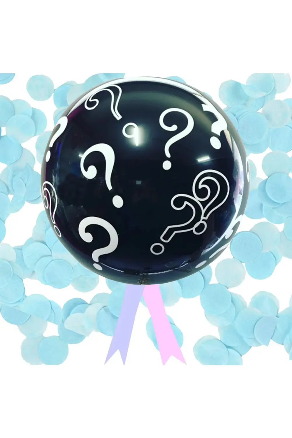 Tekli Erkek Cinsiyet Konfetili Balon