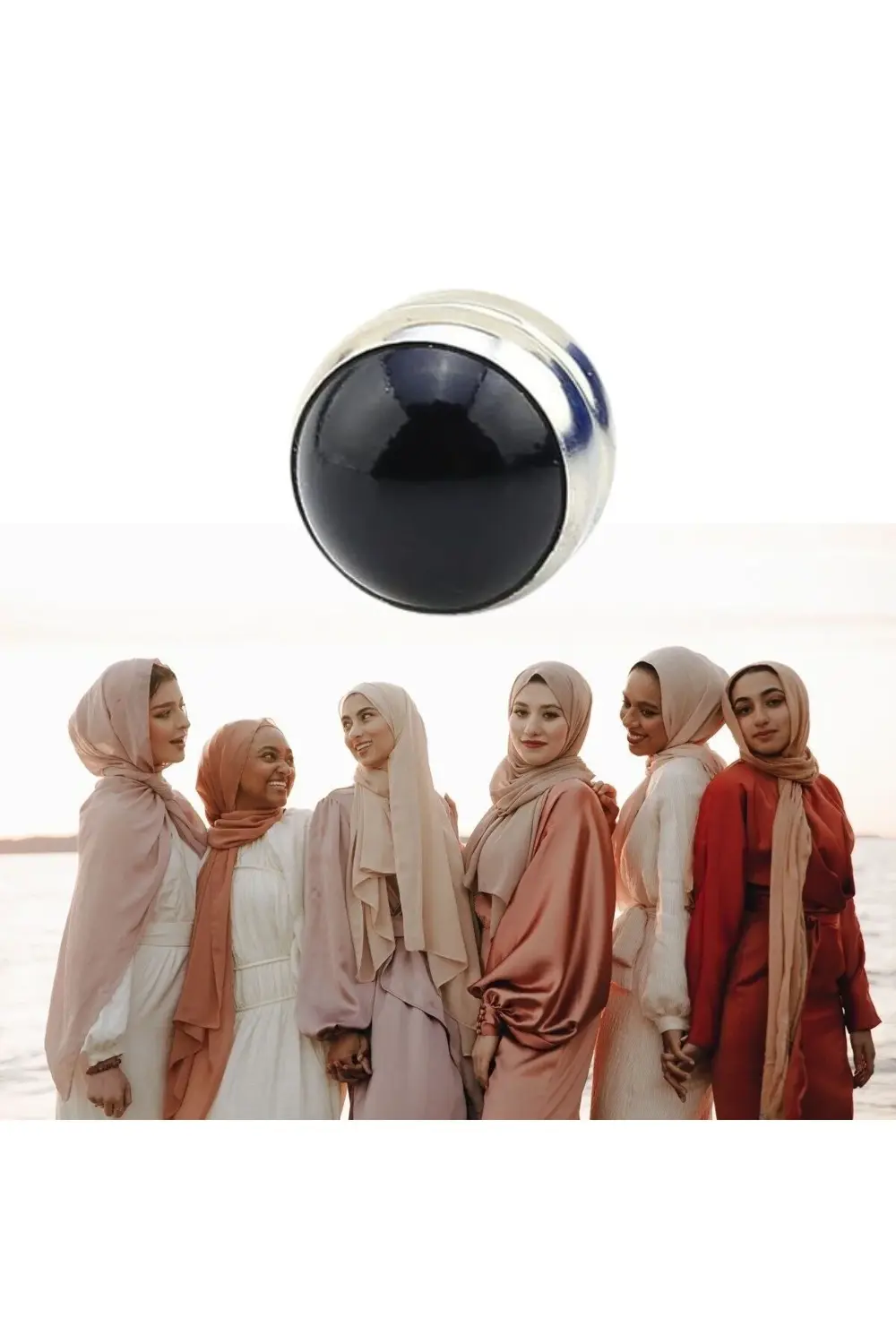 ® Tekli Güçlü Mıknatıslı Eşarp Şal Mıknatısı