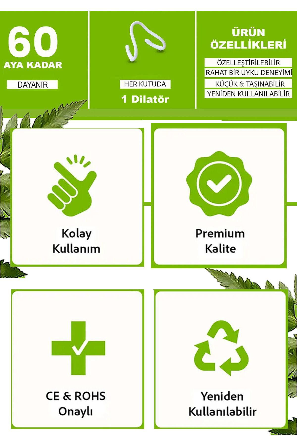 Tekli Horlama Önlemeye Yardımcı Nefes Alma Cihazı Anti Horlama Ap