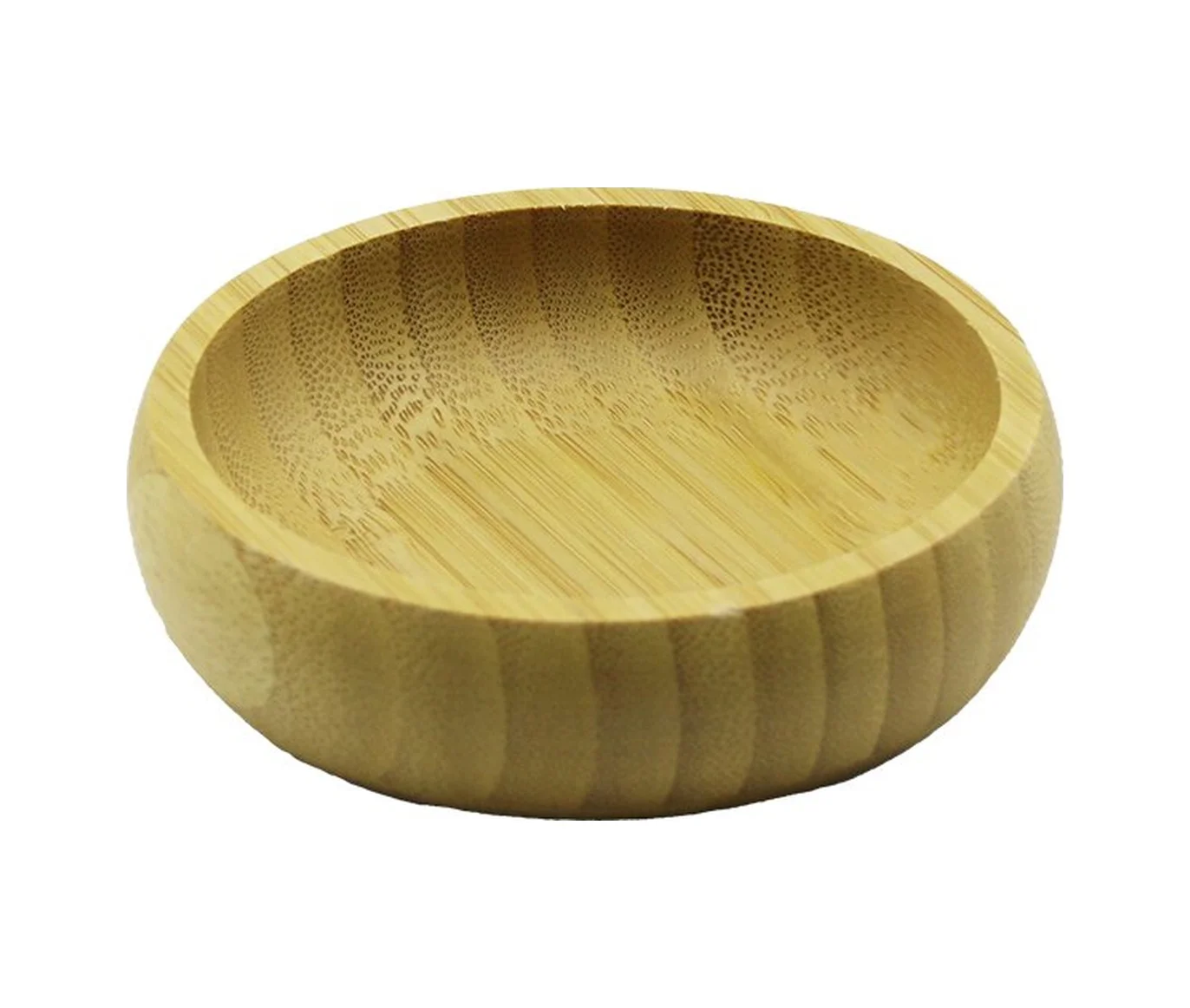 Tekli - Mini 8.5cm Ahşap Bambu Çerezlik - Lokumluk Kase 5224 Diğe