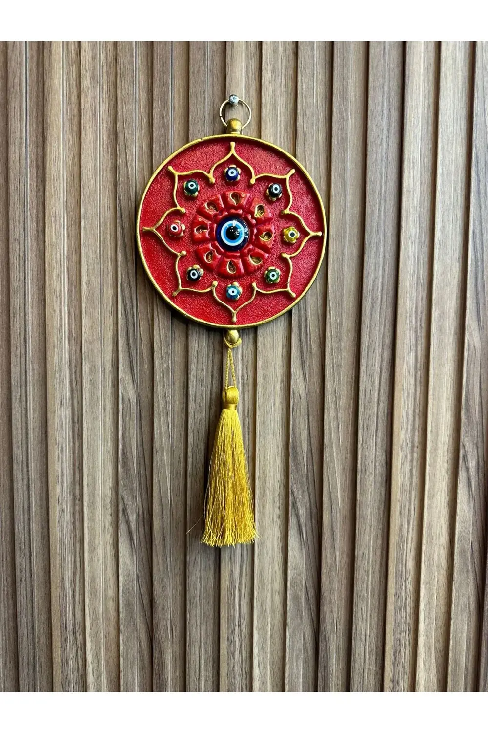 TEKLİ NAZAR BONCUĞU 15 CM KIRMIZI