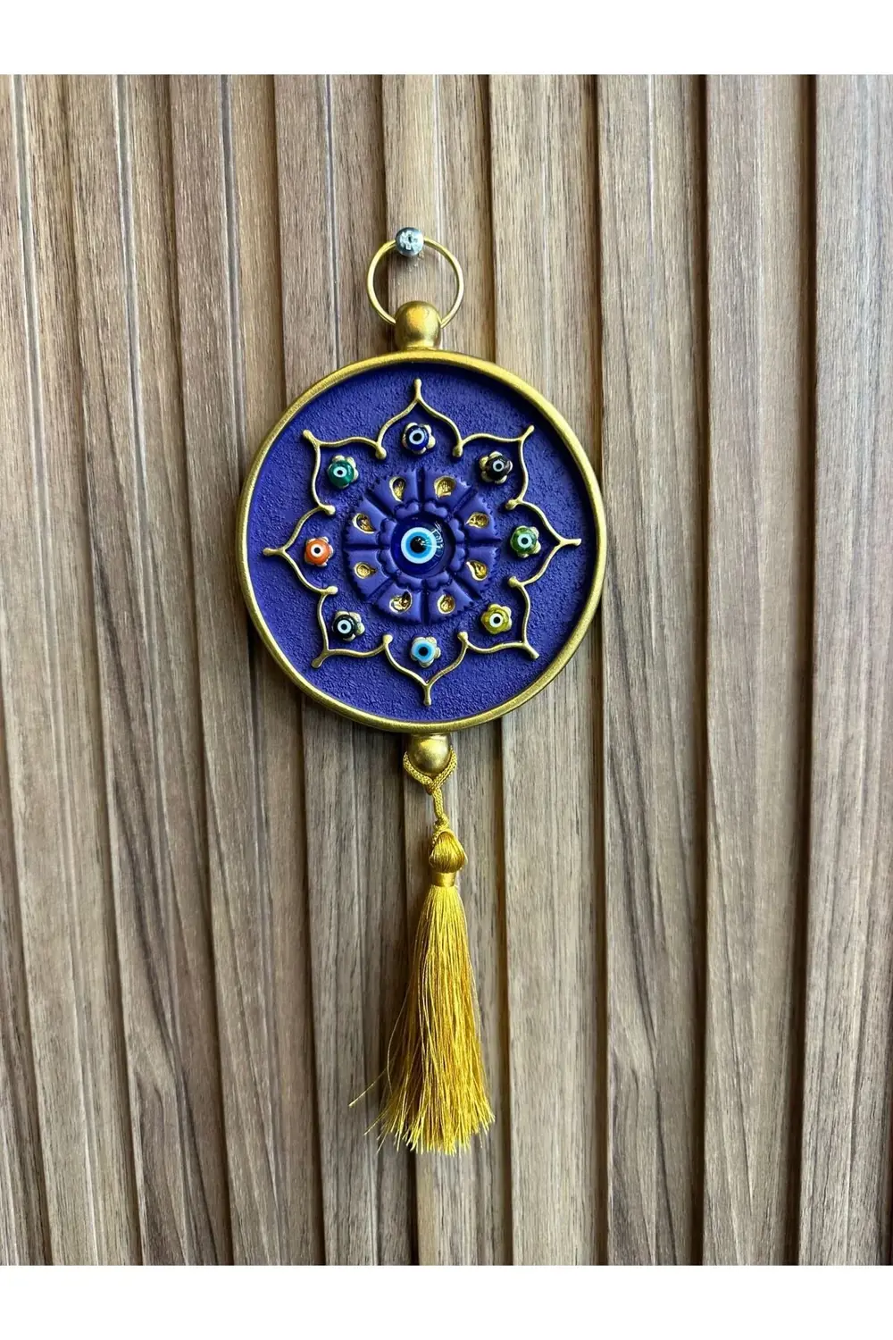 TEKLİ NAZAR BONCUĞU 9 CM MOR