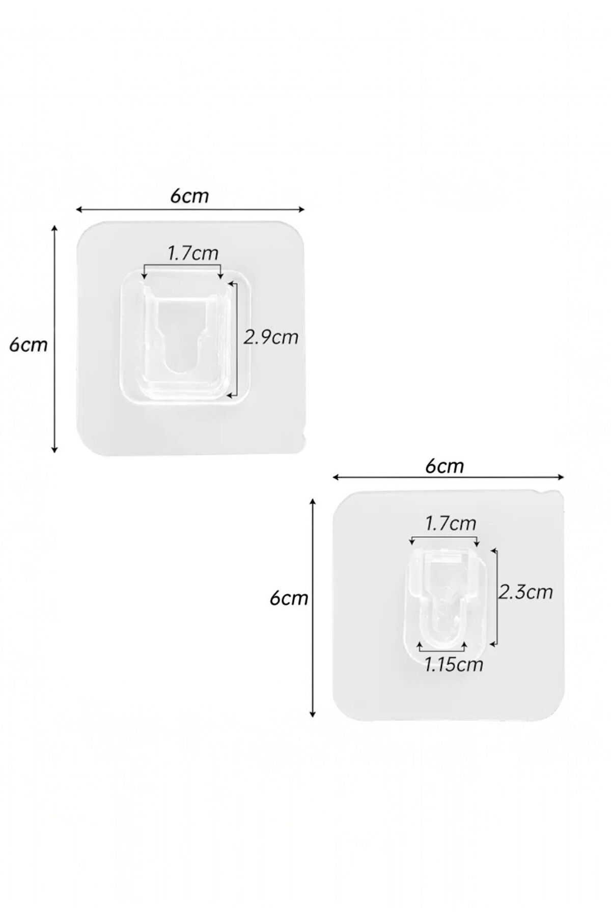 Tekli Paket Ayarlanabilir Çift Taraflı Yapışkanlı Askı Aparatı