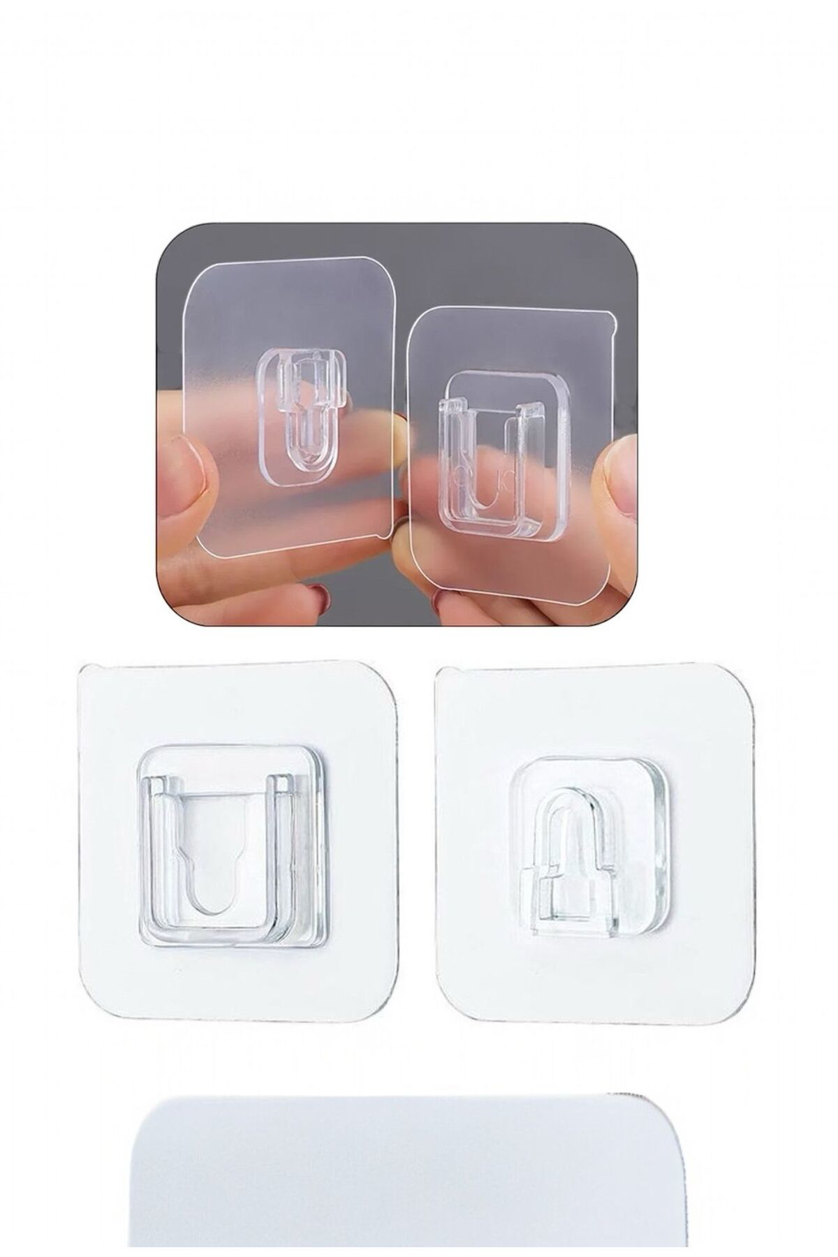 Tekli Paket Ayarlanabilir Çift Taraflı Yapışkanlı Askı Aparatı