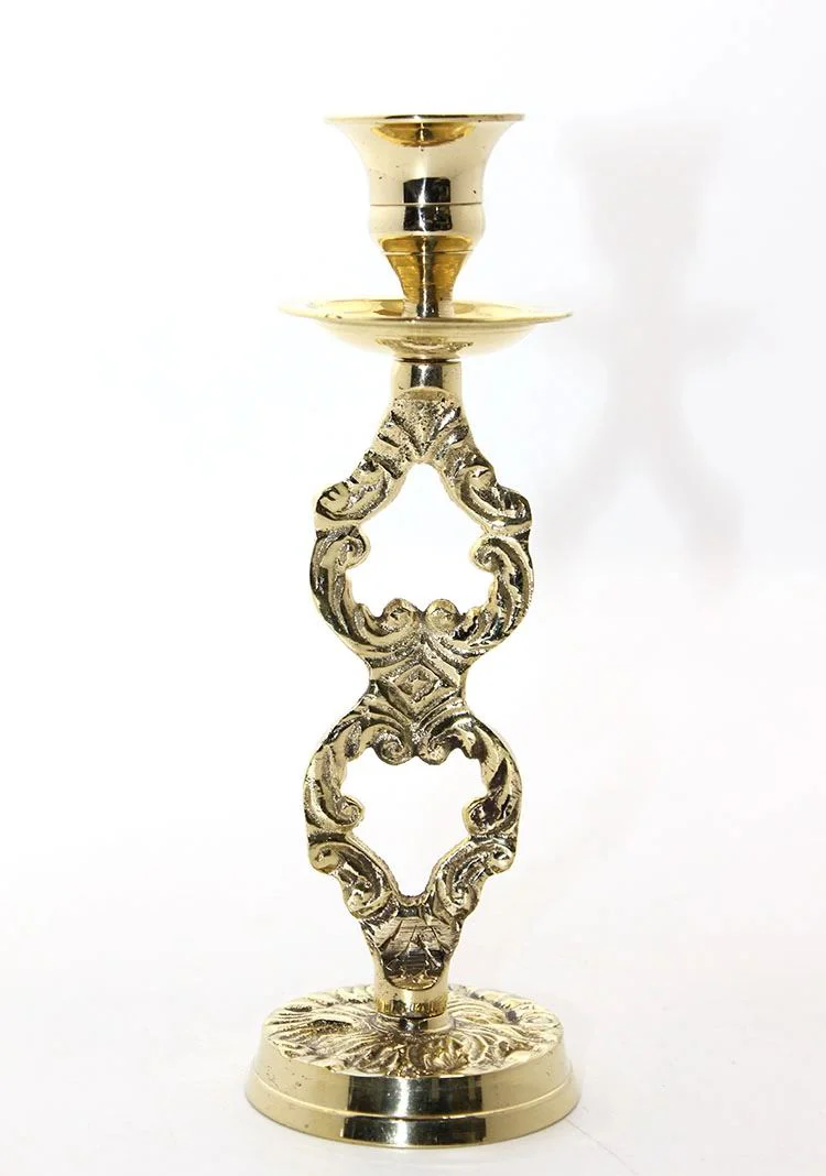 Tekli Pirinç Şamdan 27767 - 18 Cm El Yapımı Pirinç Mumluk Fiyatı, Yorumları ve Özellikleri