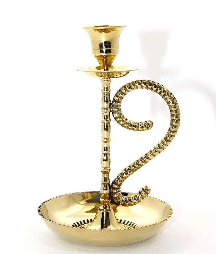 Tekli Pirinç Şamdan 4931 – 17x10 Cm Masif Pirinç Mumluk Fiyatı, Yorumları ve Özellikleri