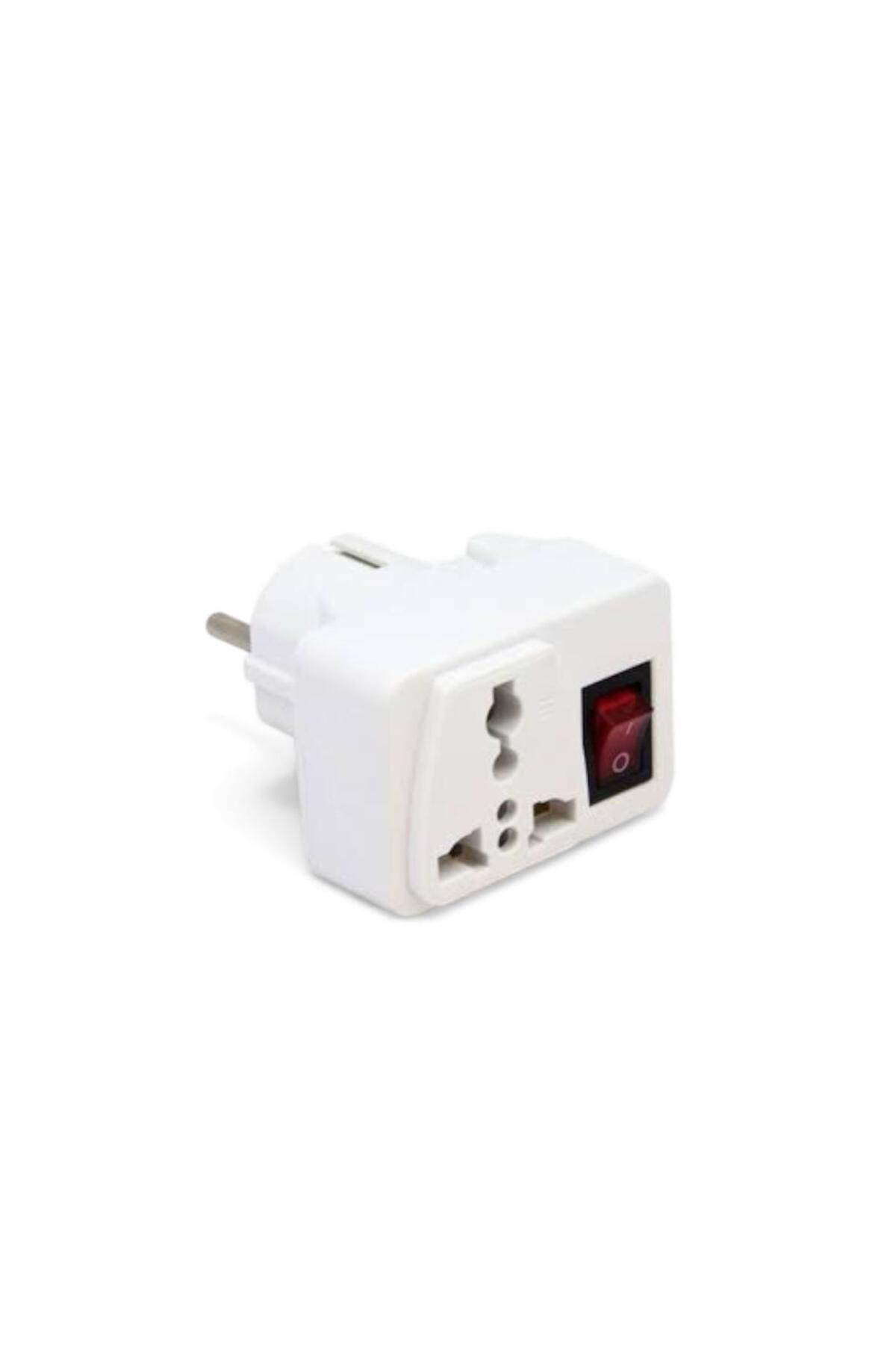 Tekli Universal İngiliz Fiş Adaptörü | Anahtarlı ve Çok Amaçlı Priz Dönüştürücü