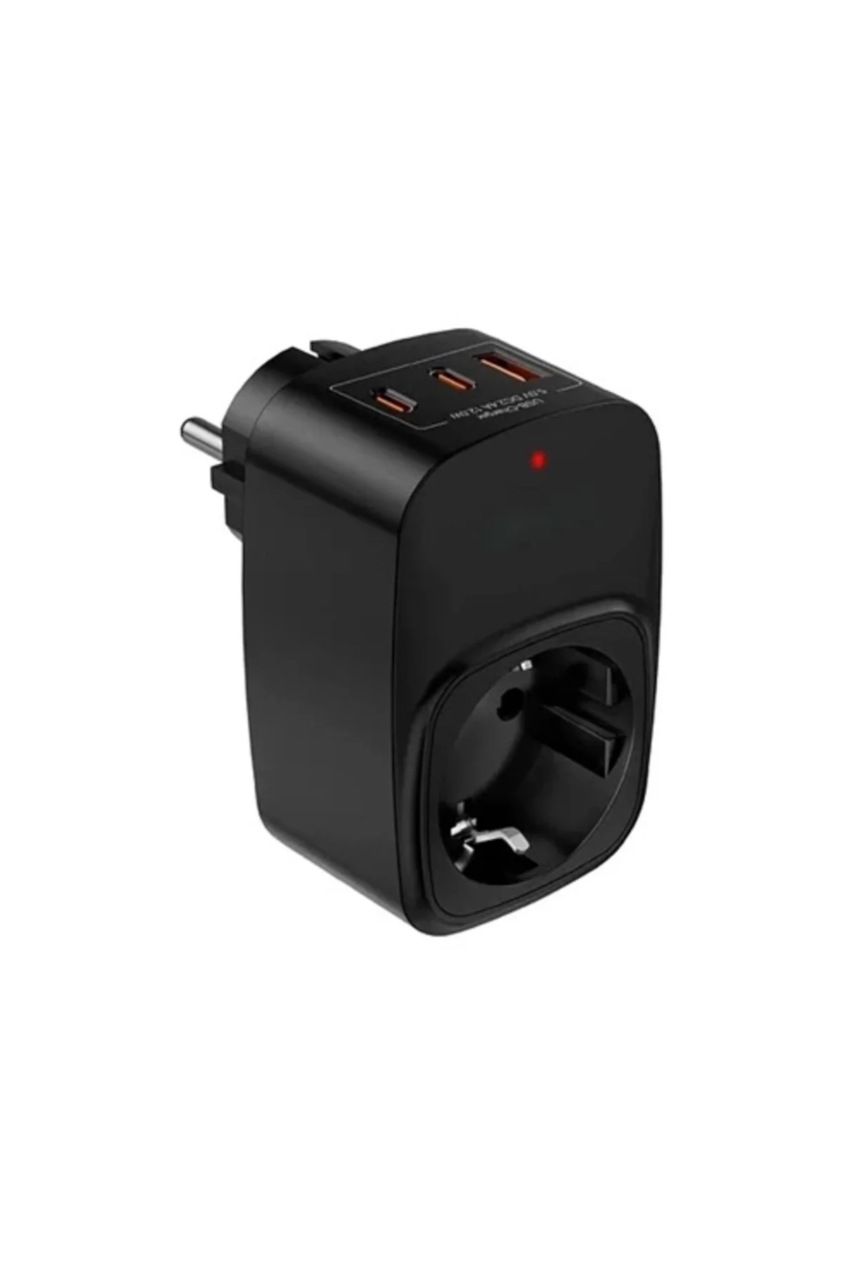 Tekli Yüksek Voltaj Korumalı Duvar Prizi 2x Type-c 1x Usb Çıkışlı