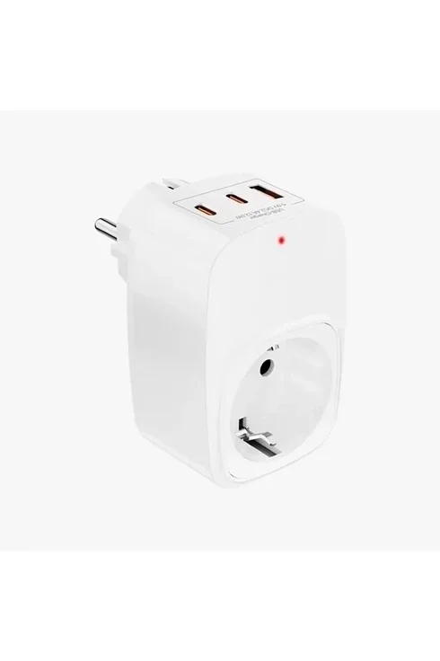 Tekli Yüksek Voltaj Korumalı Duvar Prizi 2x Type-c 1x Usb Çıkışlı Priz Grup Priz Çoğaltıcı Beyaz Tekli Yüksek Voltaj Korumalı Duvar Prizi 2x Type-c 1x Usb Çıkışlı Priz Grup Priz Çoğaltıcı Beyaz