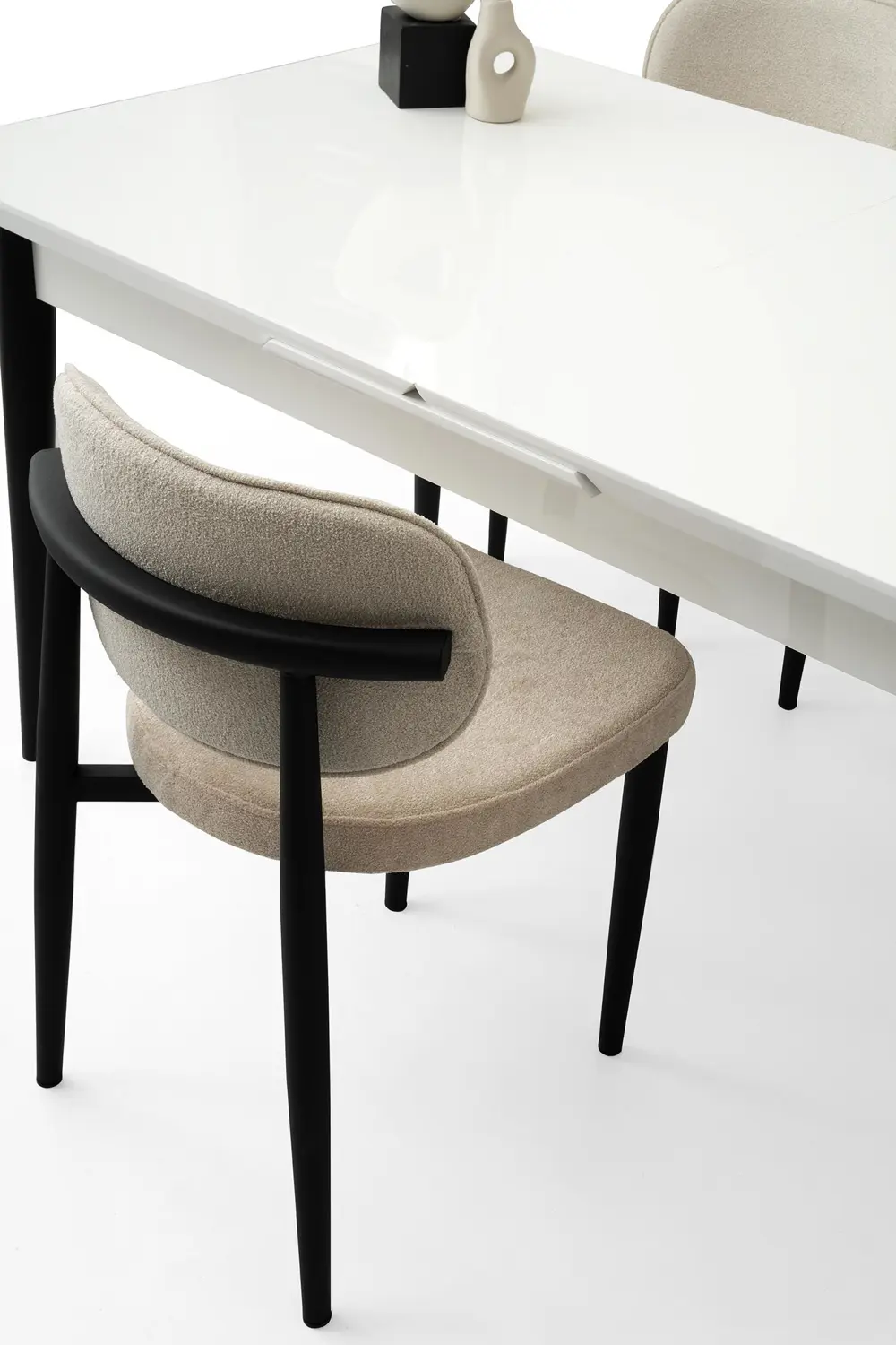 Tekno Polo MDF Açılır Mutfak Masa Sandalye Takımı 90x160