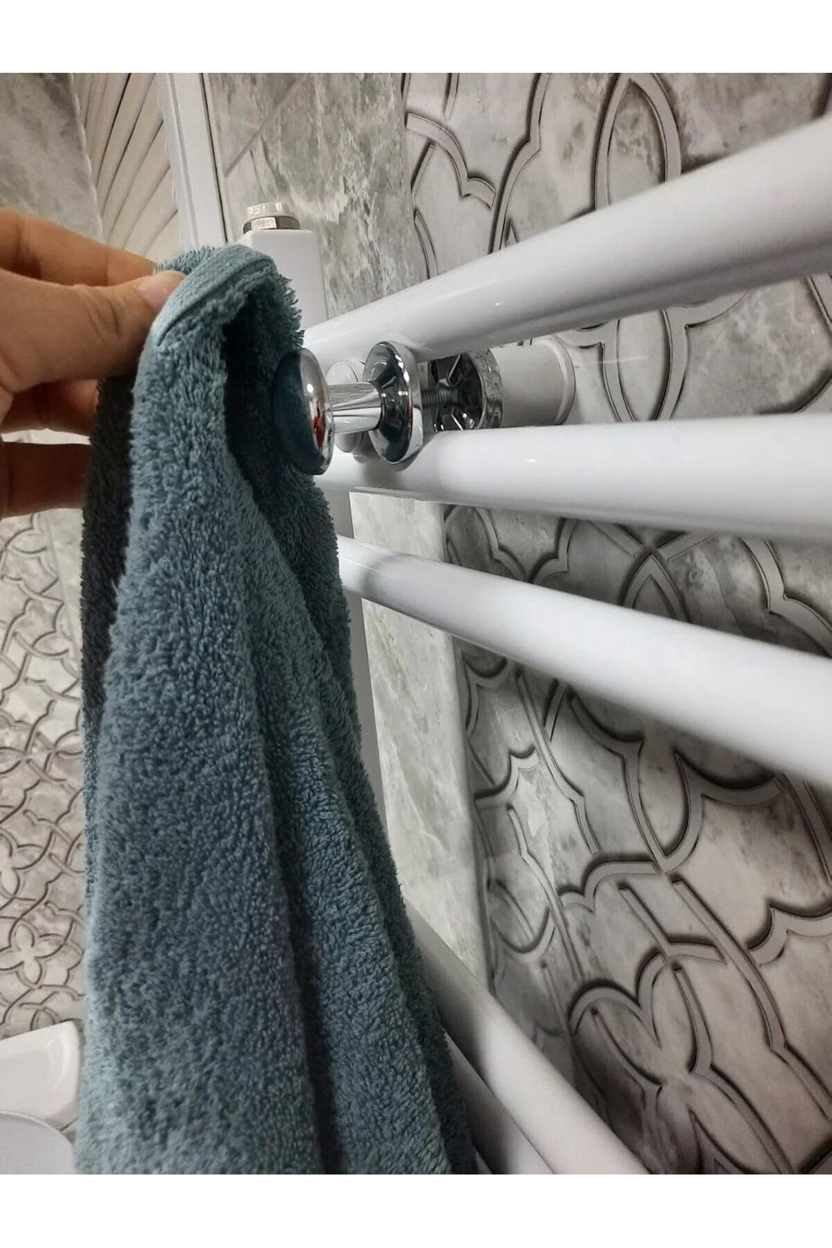 TeknoSell Havlupan Radyatör Askısı, Banyo Askısı, Bornoz Askısı,